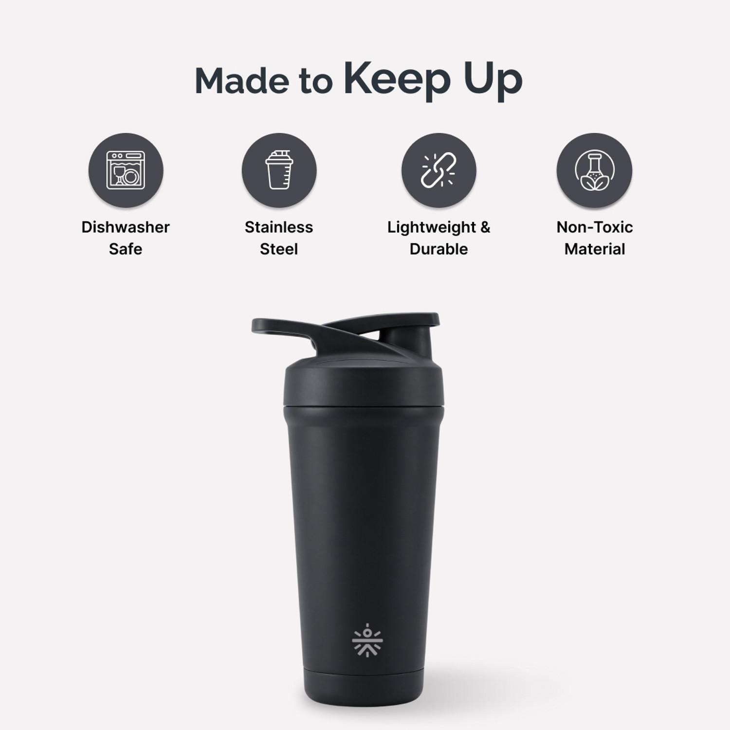 Image of Cult Bottom opener Steel Shaker - Leakproof, Noise-Free Mixing 700 ml Steel Shaker