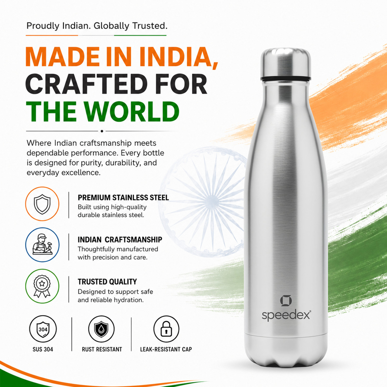 Image of SPEEDEX Thermos Hot & Cold Stainless Steel Bottle 500 ml Stainless Steel Flask