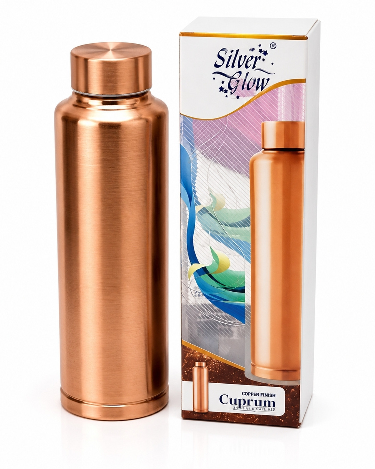 Image of SFMRTRADERS Silver glow 1000 ml Copper Bottle