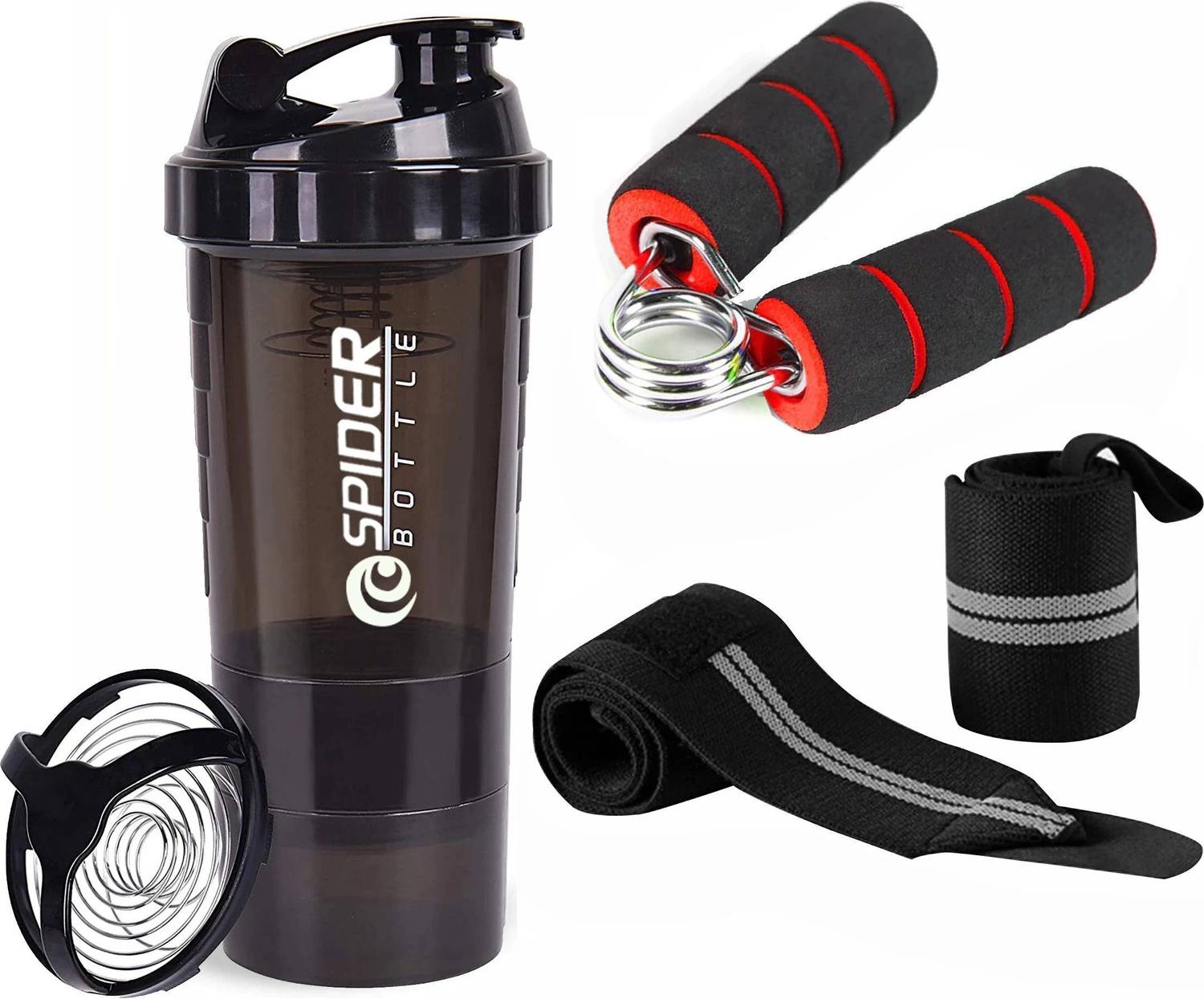 COOL INDIANS 500 ml Tritan Gym Shaker with Wrist Band - Image 1
