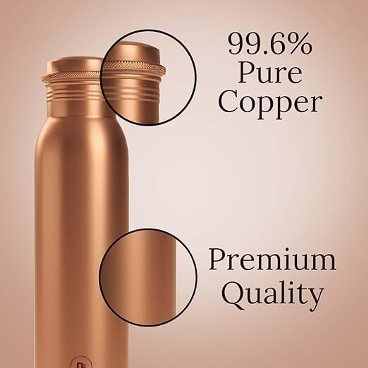 Image of KESHAV BANJARA ENTERPRISES Copper Bottle | Ideal Gift for Health Conscious People 1000 ml Copper Bottle