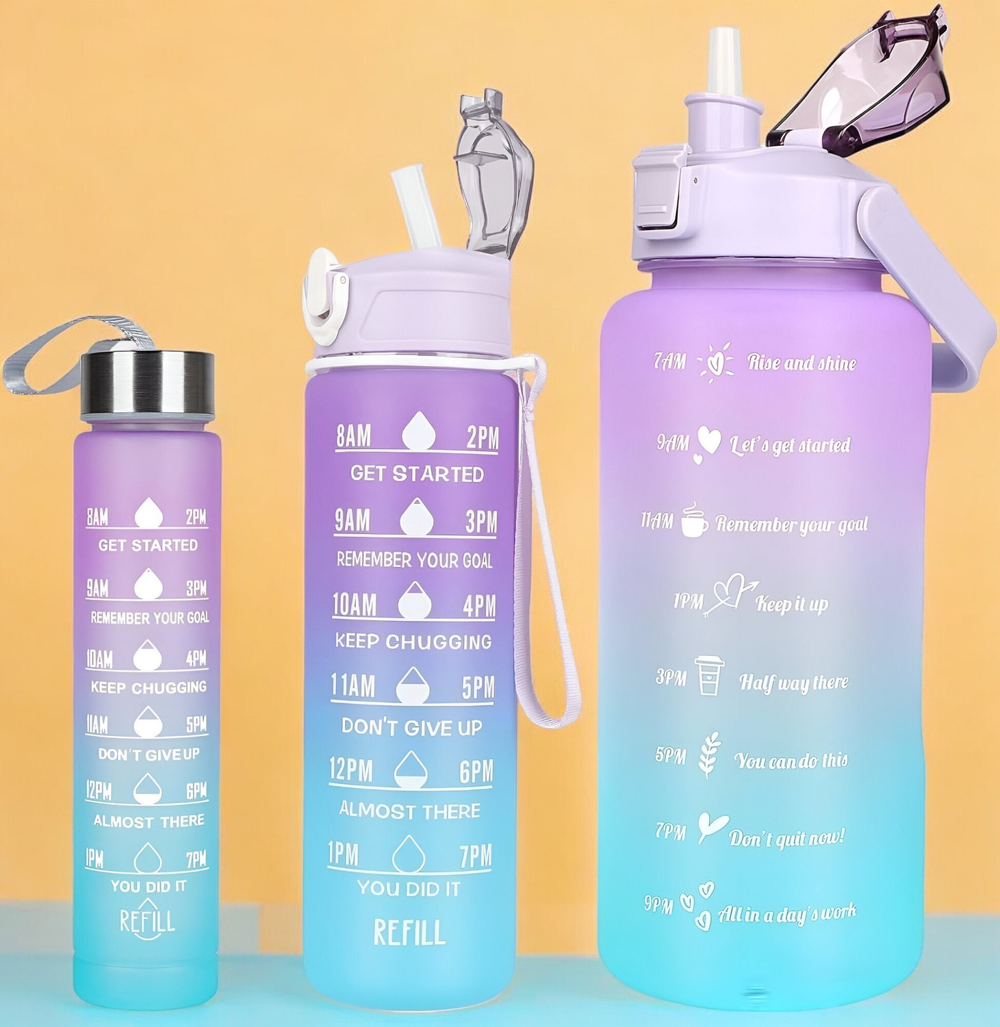 Image of Jhalakriti 3 Plastic Sipper Water Bottle for Gym-Shaker Bottle with Different Size 2000 ml Plastic Bottle