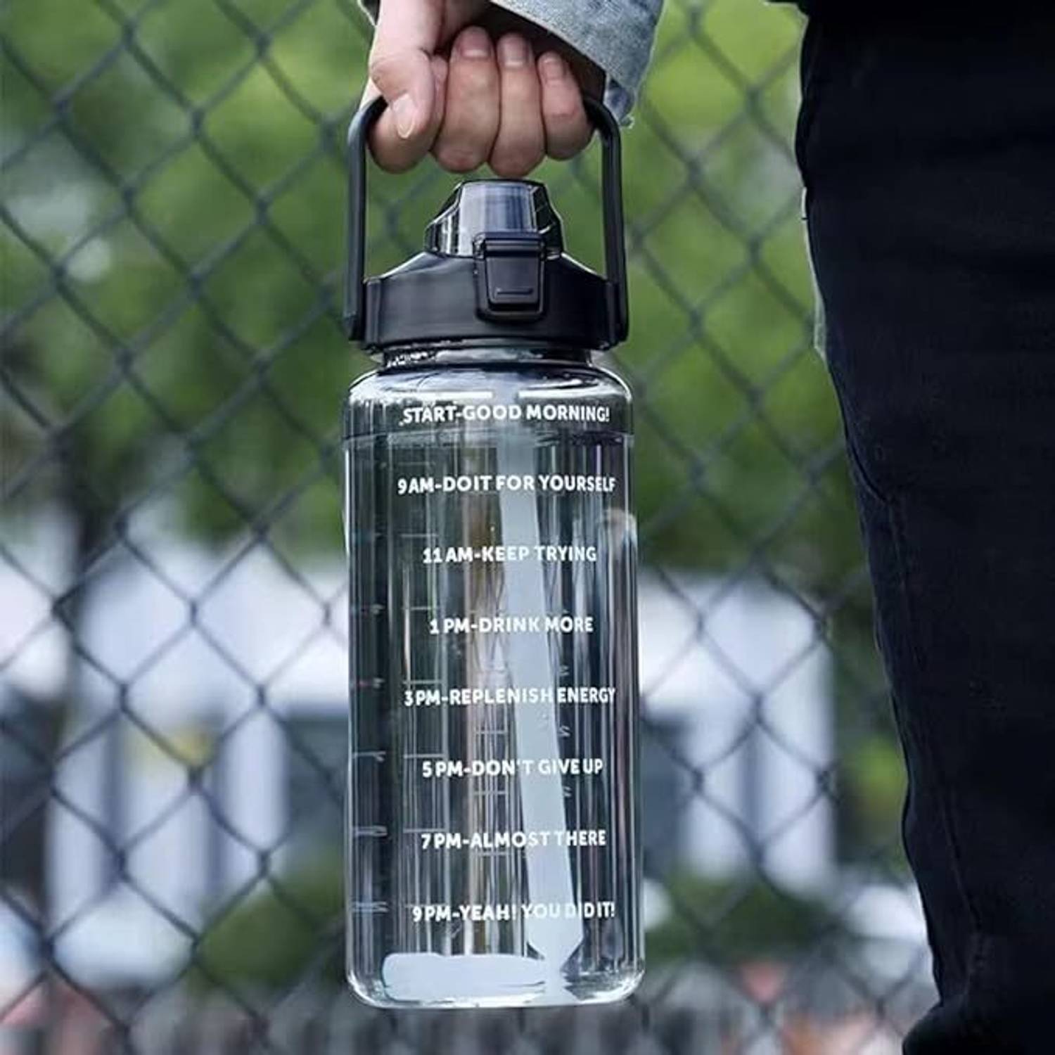 UPSILON 2 Litre Black Leakproof Sipper