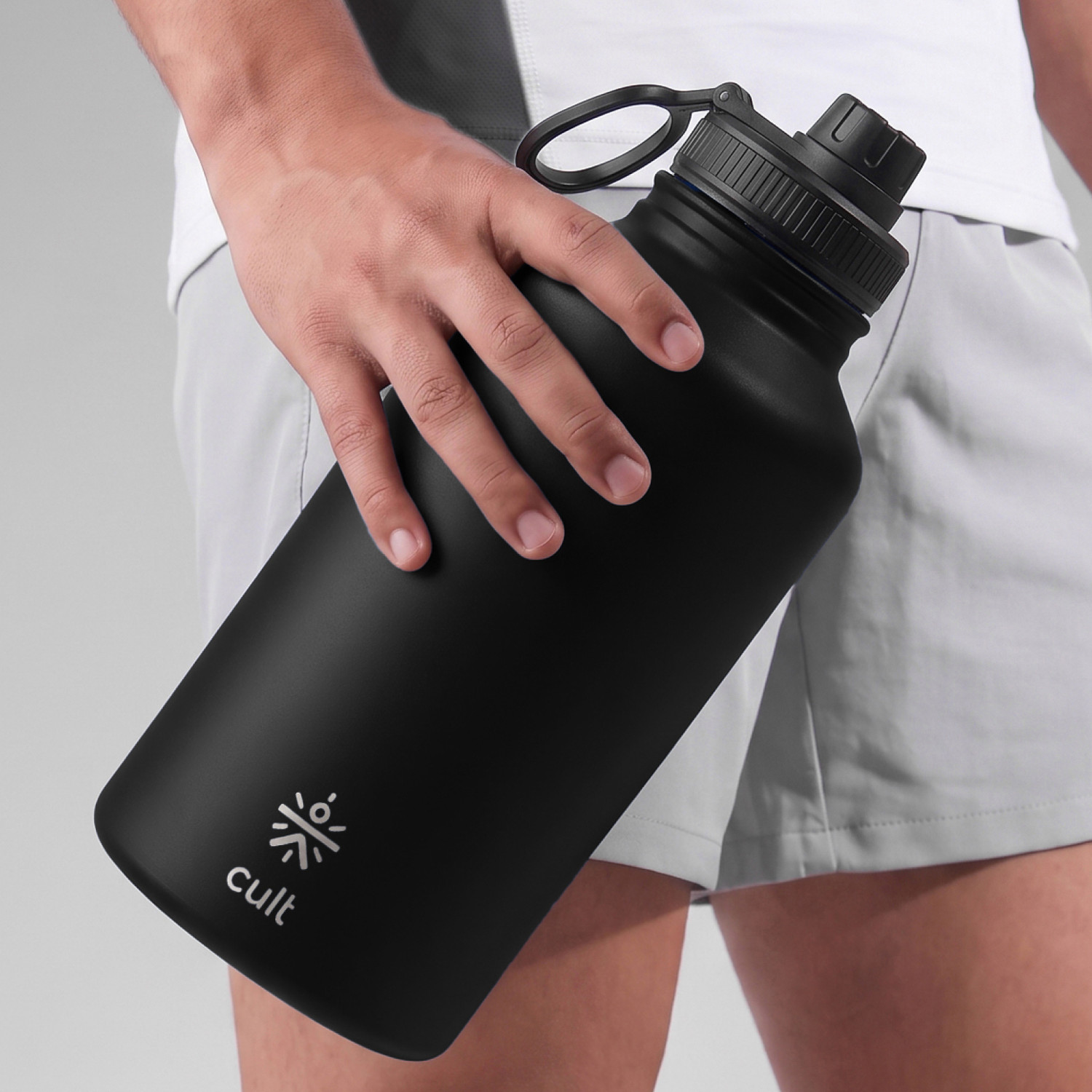 Image of Cult Steel bottle 2000 ml Steel Bottle (Pack of 1, Black)