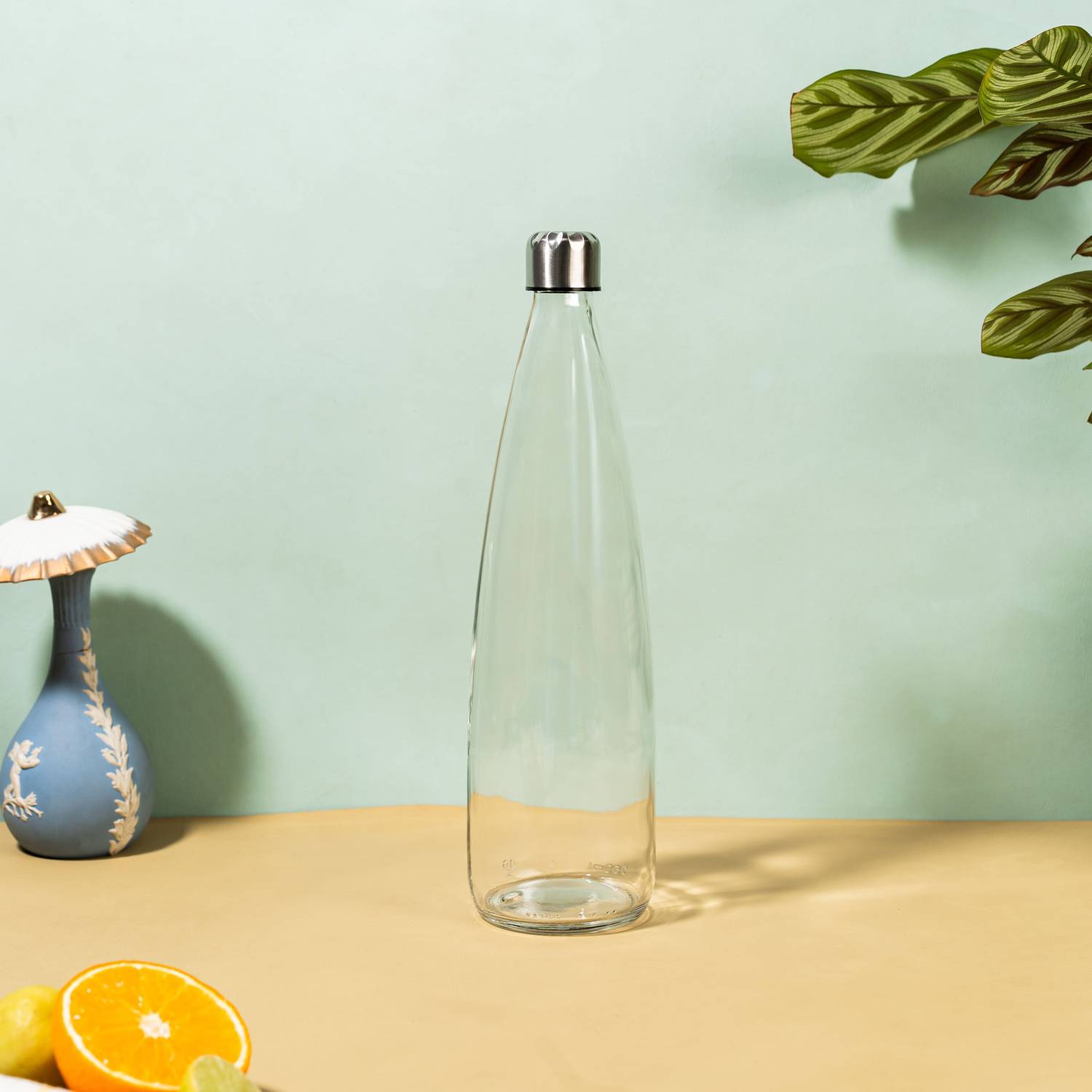 AAnami Reusable Travel Glass Drinking Fridge Bottles for Water, Smoothie, Juices 750 ml Glass Bottle