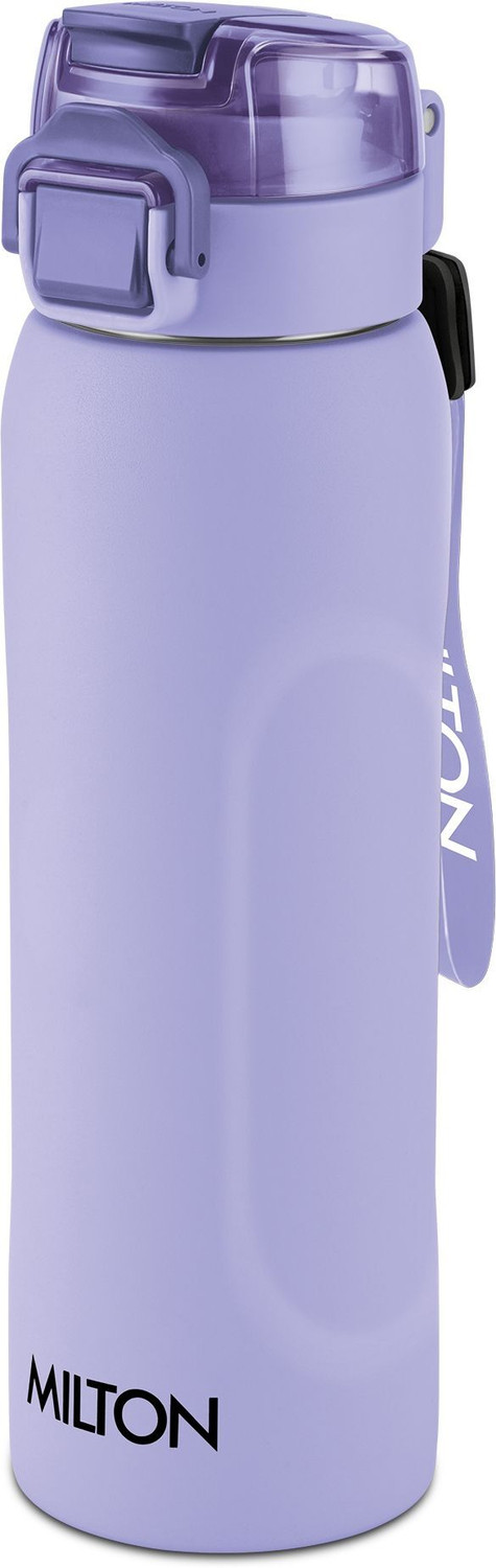 Image of MILTON Twiniq 900 Thermosteel Water Bottle 900 ml with One Touch Safety Lock I Purple 900 ml Stainless Steel Bottle