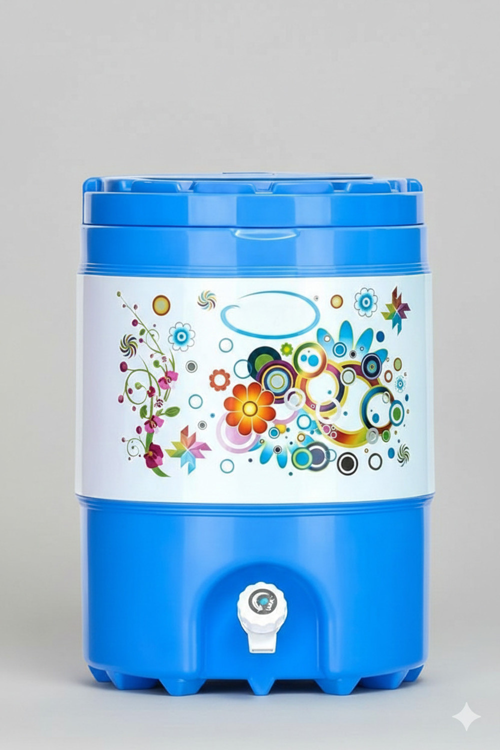 Image of MANSA ENTERPRISES. NEW 01 BLUE Plastic Insulated Water Camper 20 L Cool Bottom Loading Water Dispenser