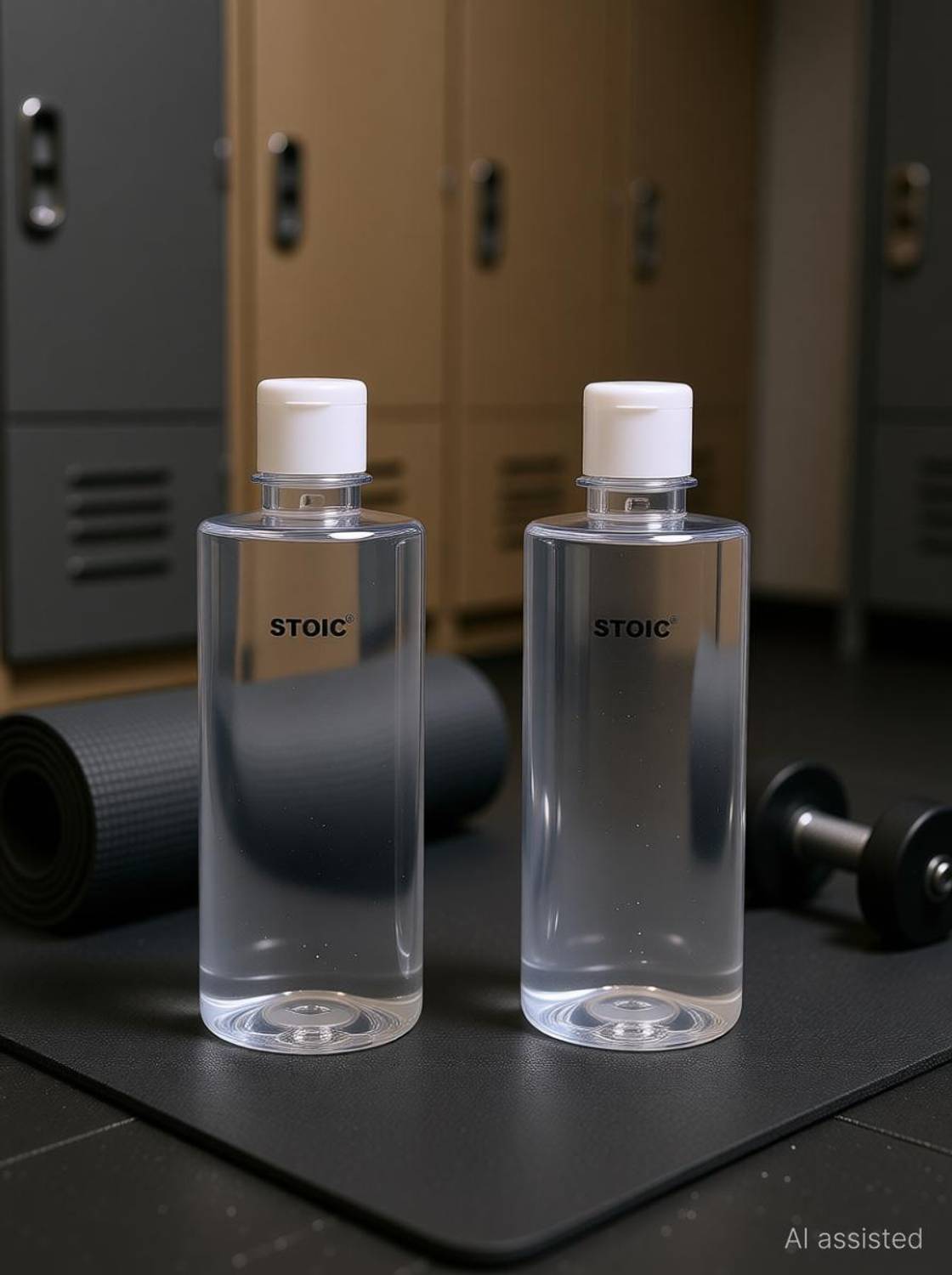 Altruist Empty Clear Plastic Bottle with Flip Caps (500ml) Pack of 2 500 ml PET Bottle