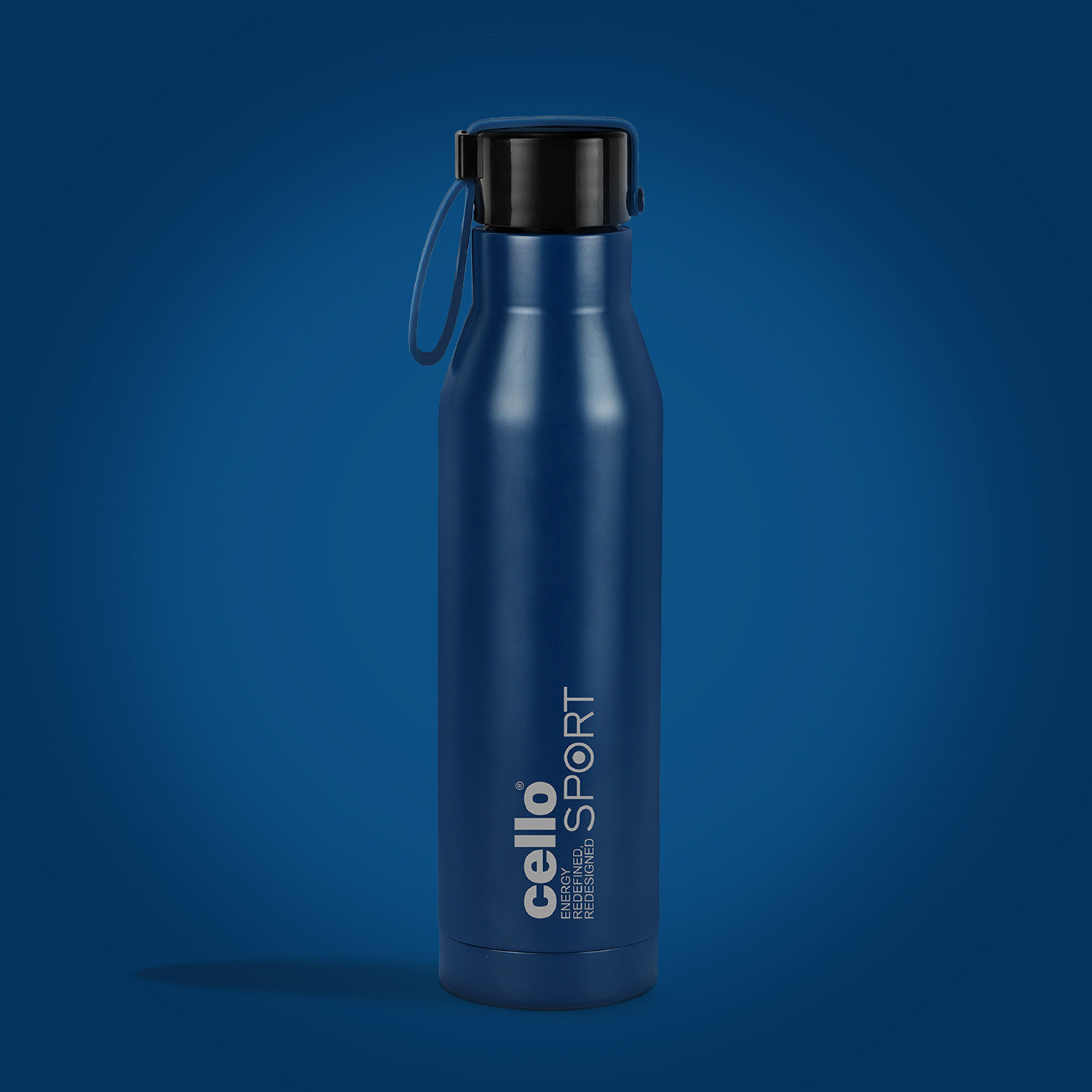Image of cello Maestro Stainless Steel Bottle, 1000ml, Blue 1000 ml Steel Flask