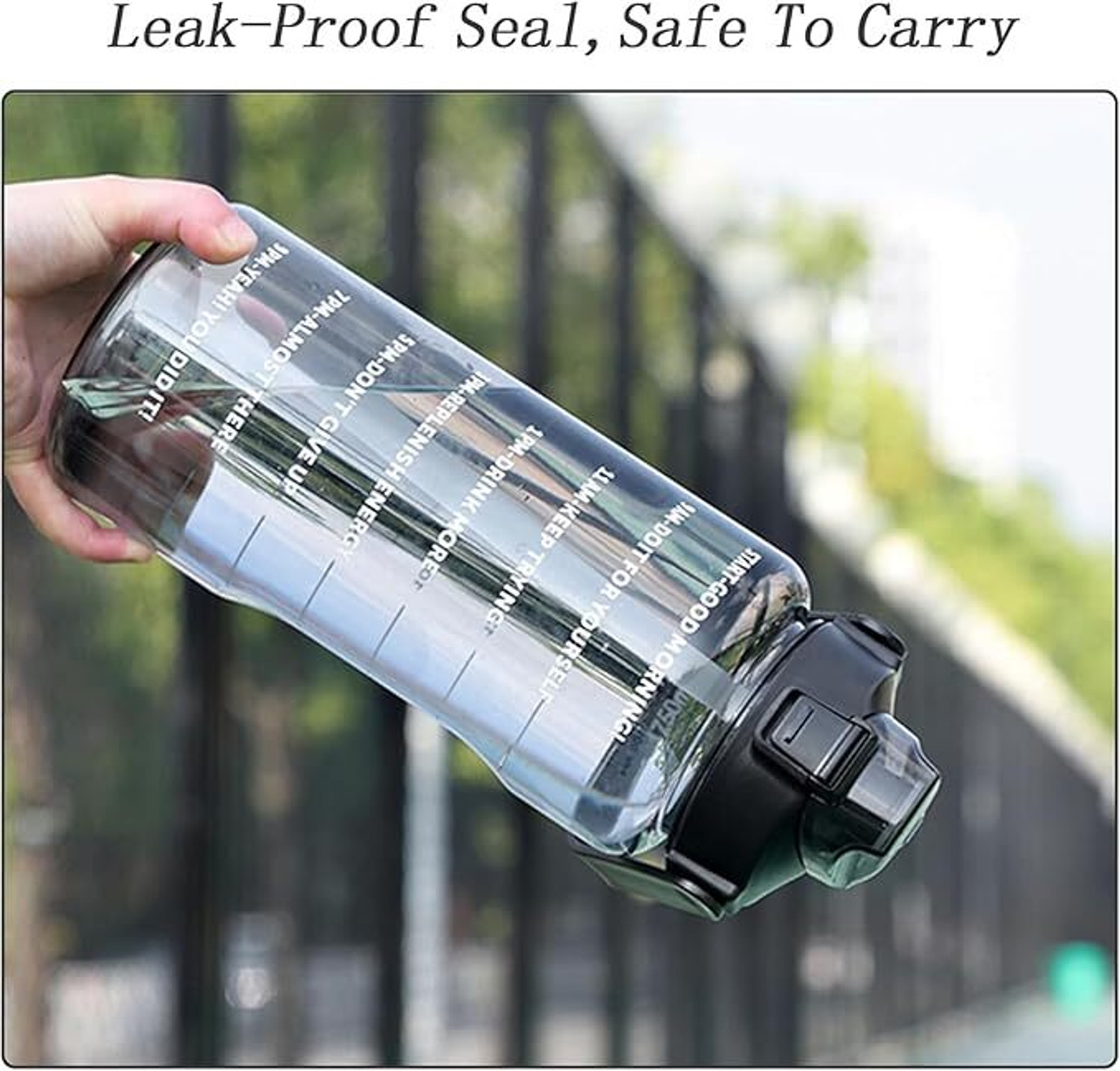 Image of UPSILON 2 Litre Leakproof Sipper Water Bottle 2000 ML (BLACK - PACK - 1) 2000 ml Plastic Sipper