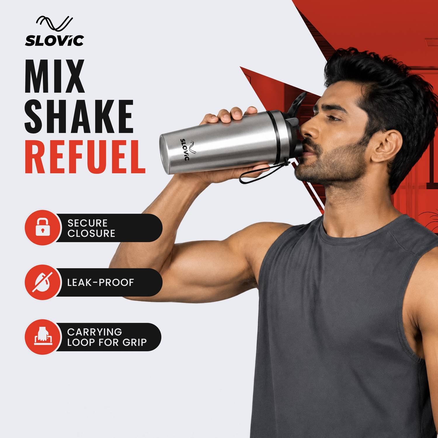 SLOVIC Steel Shaker 750 ml - Image 2