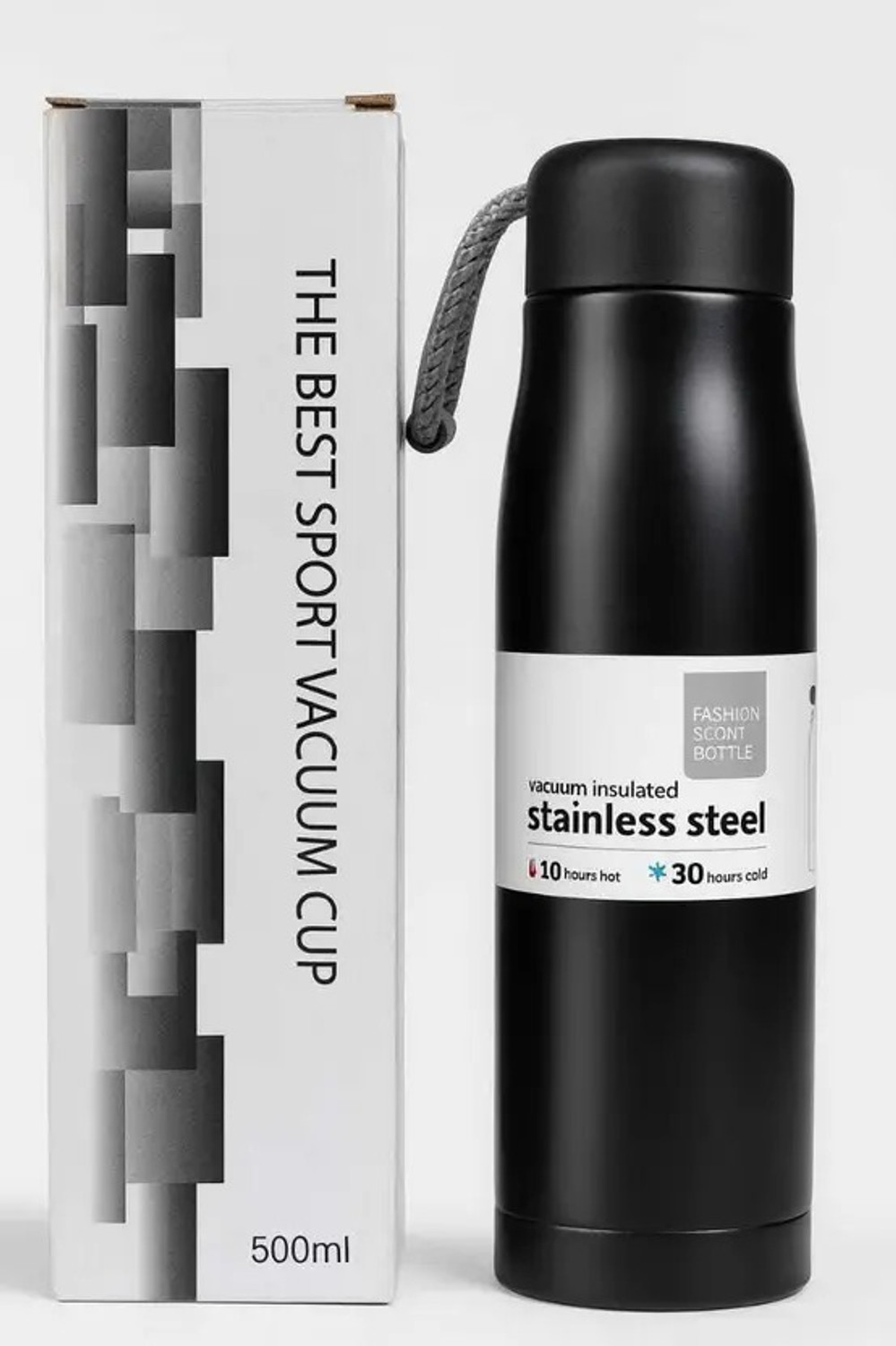 Image of Homzeyhub 550ml Stainless Steel Vacuum Insulated Water Bottle | Hot & Cold Flask 550 ml Stainless Steel Bottle (Pack of 1, Multicolor)