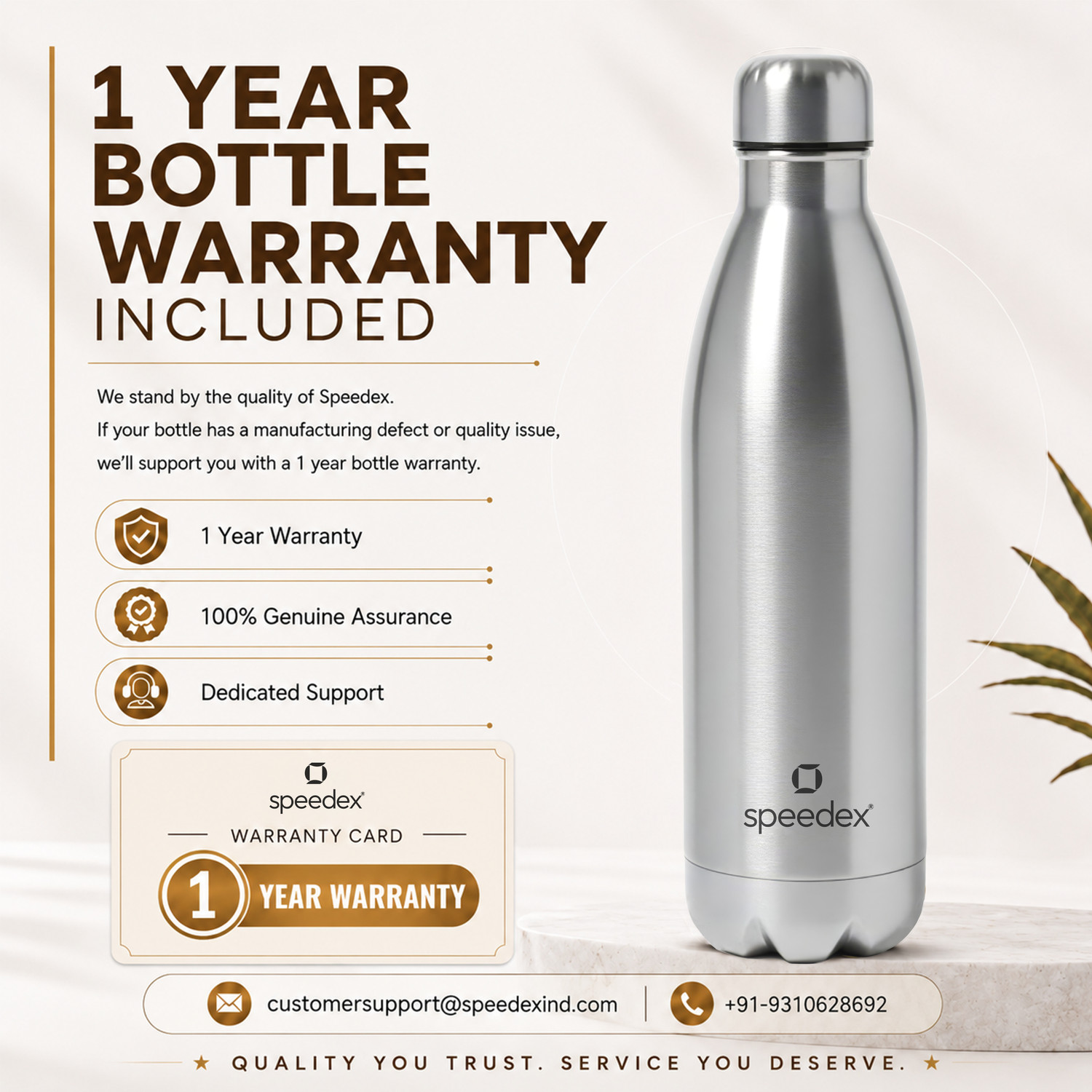 Image of SPEEDEX Thermos Hot & Cold Stainless Steel Bottle 750 ml Stainless Steel Flask