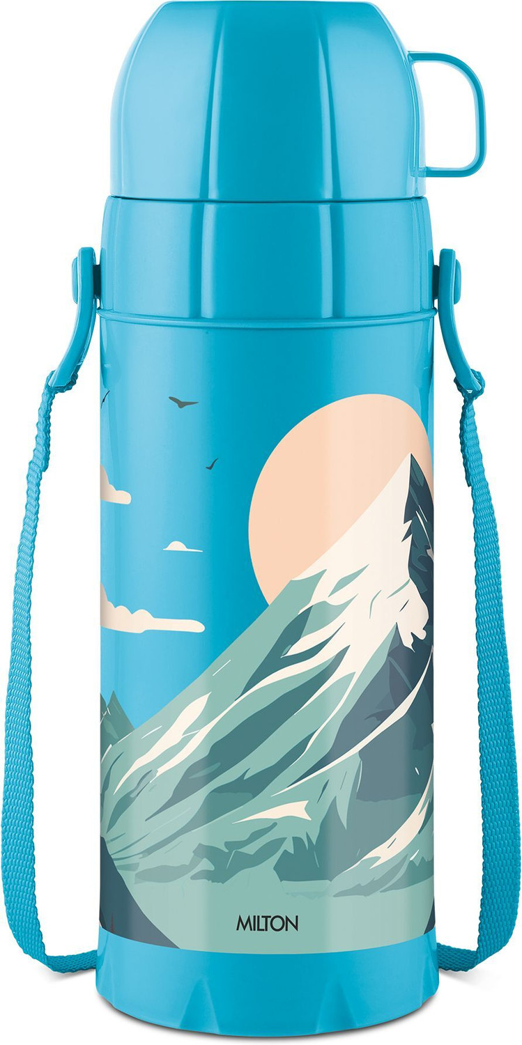 Image of MILTON Eiffel 1000 Vacuum Insulated Thermos Flask, 910 Ml, 24 Hours Hot & Cold Blue 910 ml Plastic Flask