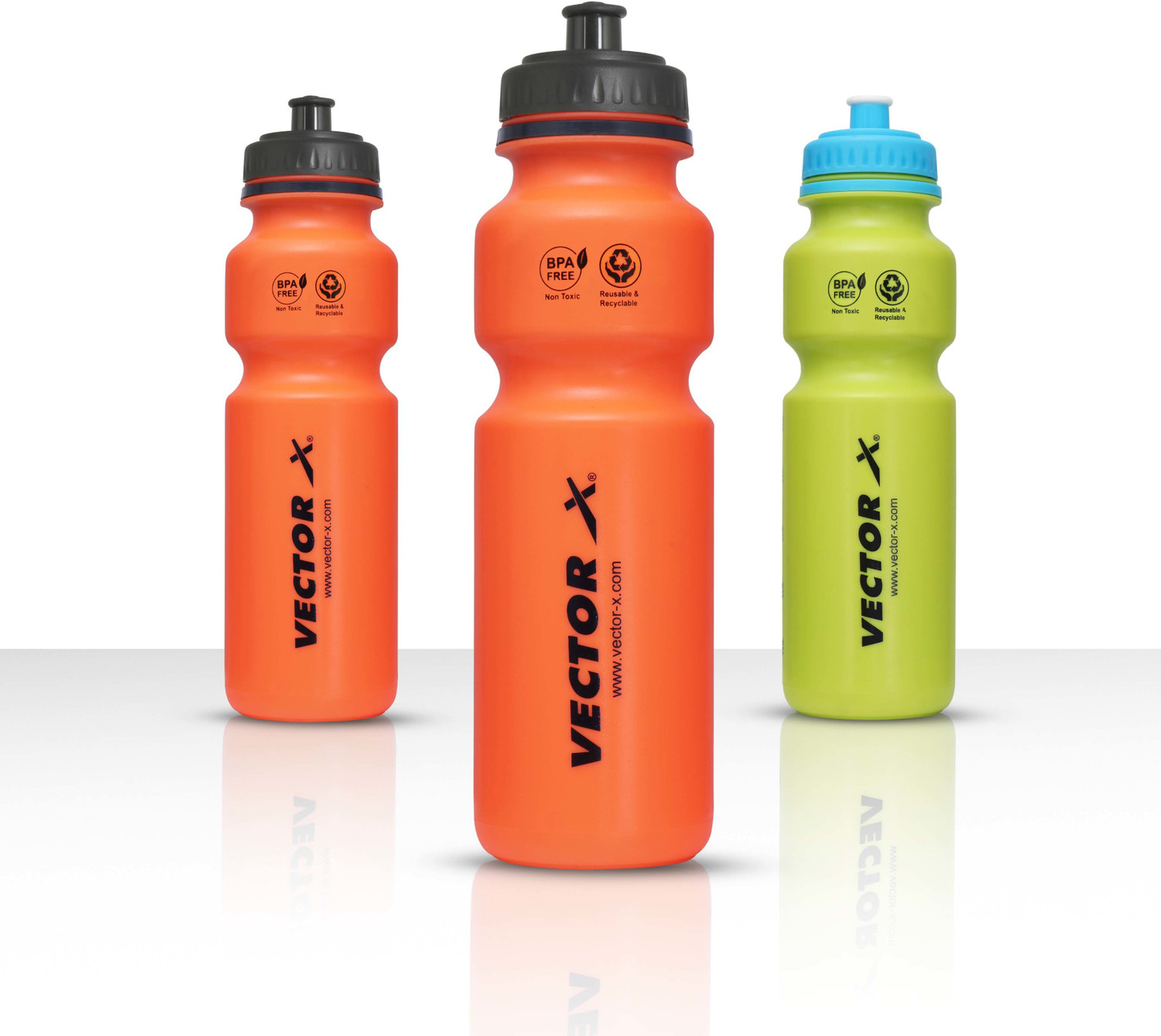 Image of VECTOR X INVADER PRO Water Sipper For Gym, Yoga, Workout, Running Pack Of 3 750 ml Plastic Shaker