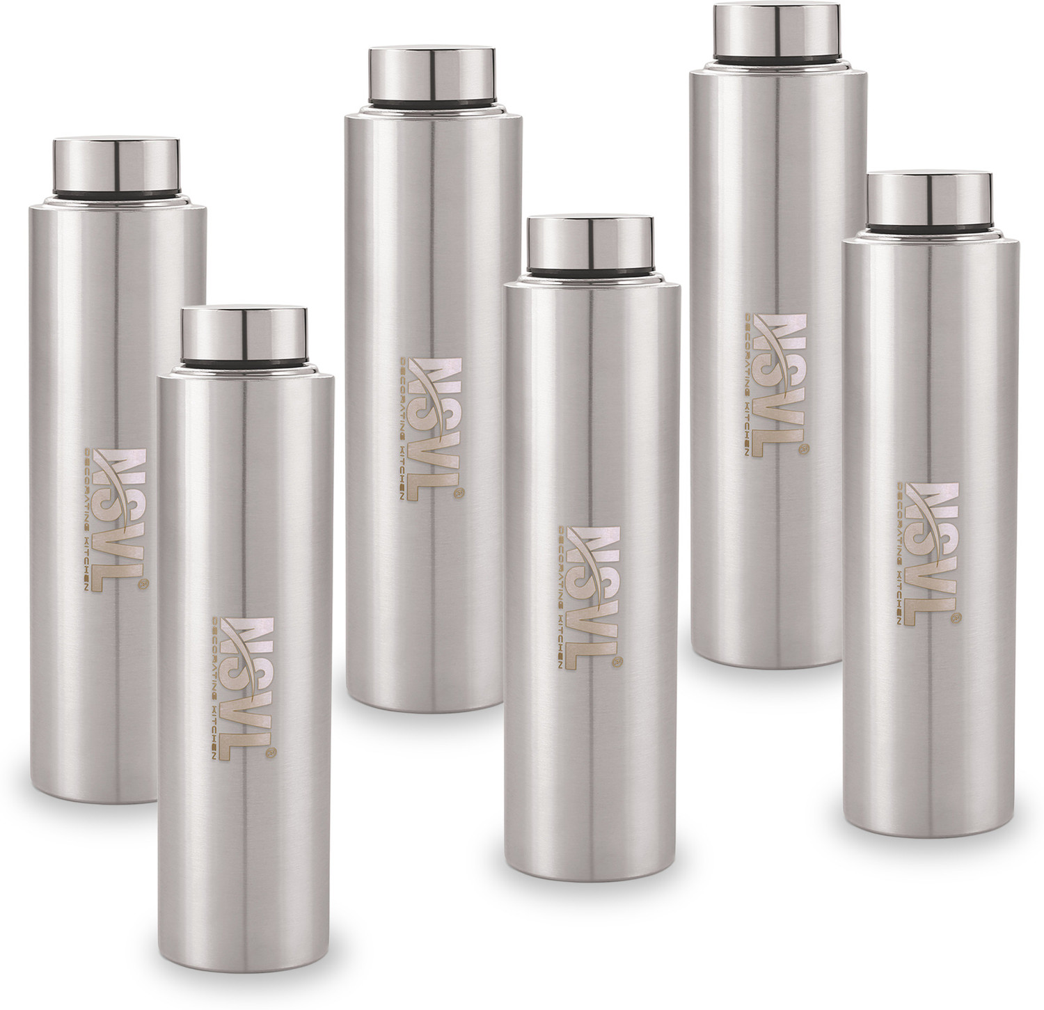 Image of NSVL 6 pcs ss bottle 1000 ml Stainless Steel Bottle