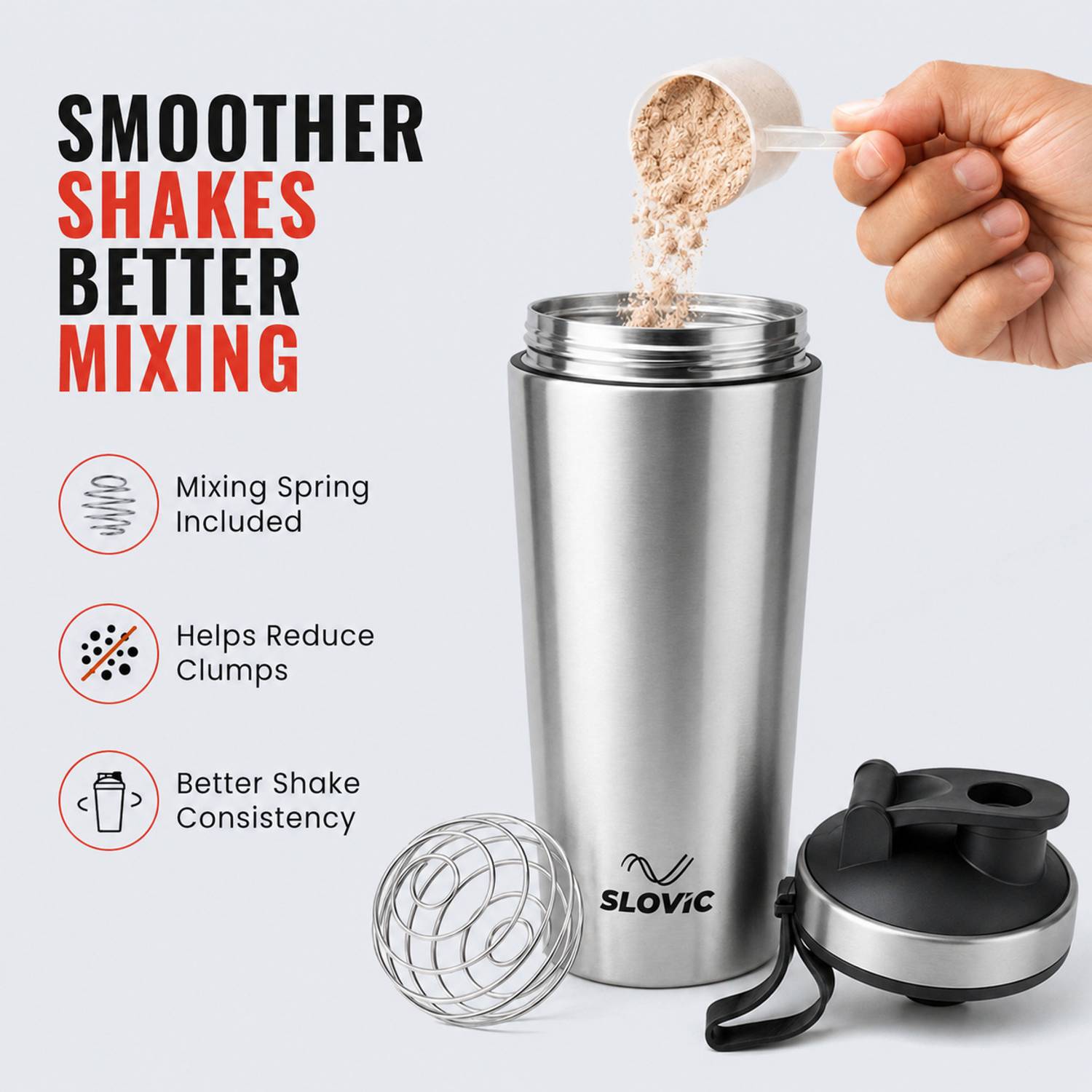 SLOVIC Steel Shaker 750 ml - Image 3