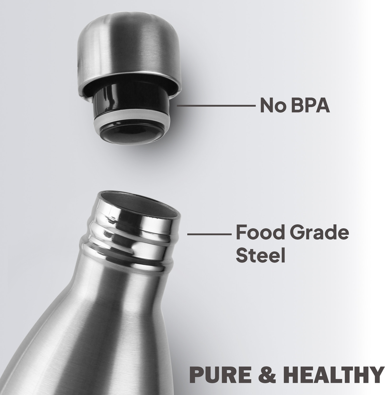 Image of cello Swift SS Double Walled Flask with Thermal Jacket, Hot and Cold, 2200 ml Steel Flask