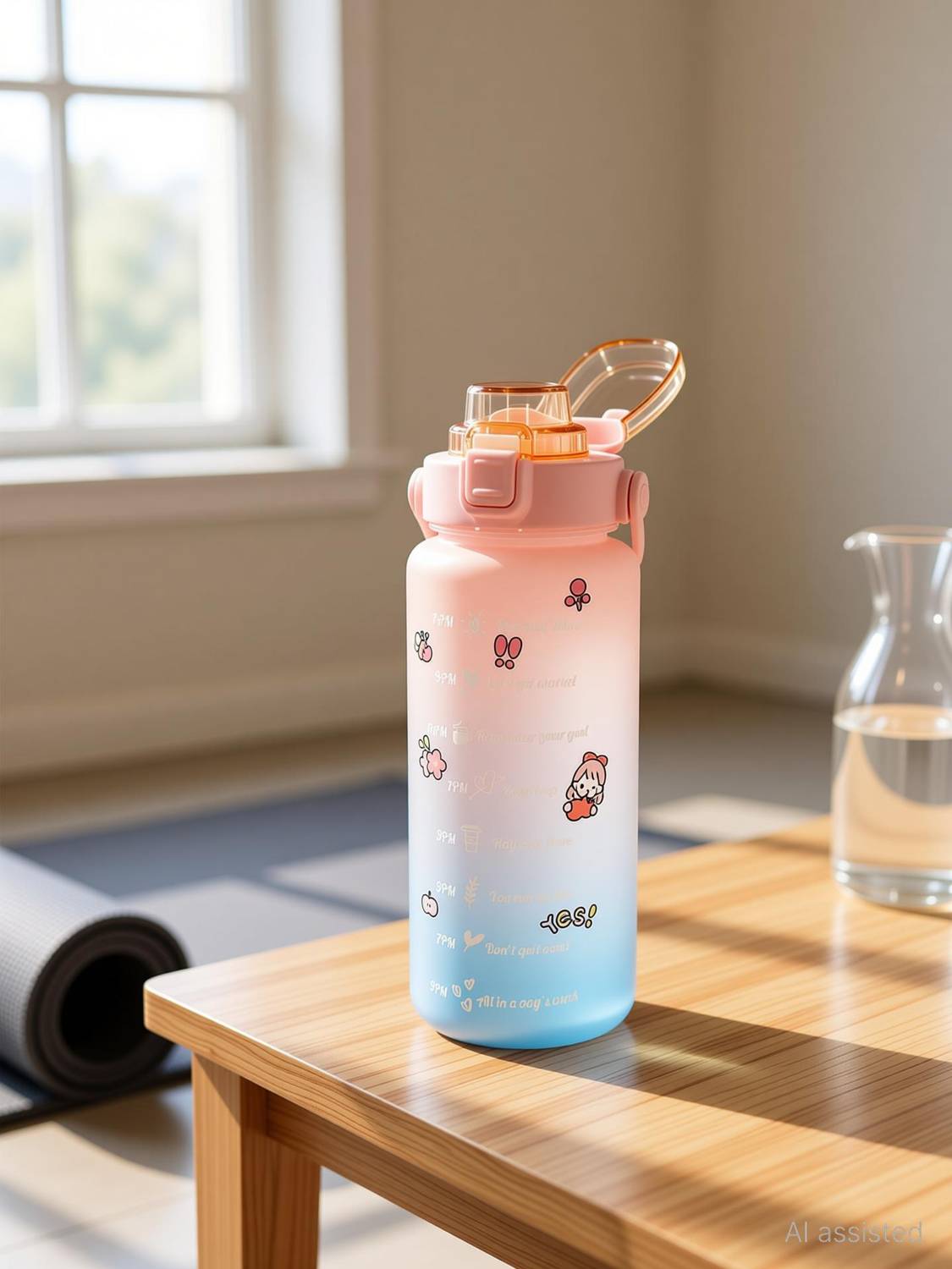 4tens BPA Free Leak Proof Drinks for GYM water 2000 ml Plastic Bottle