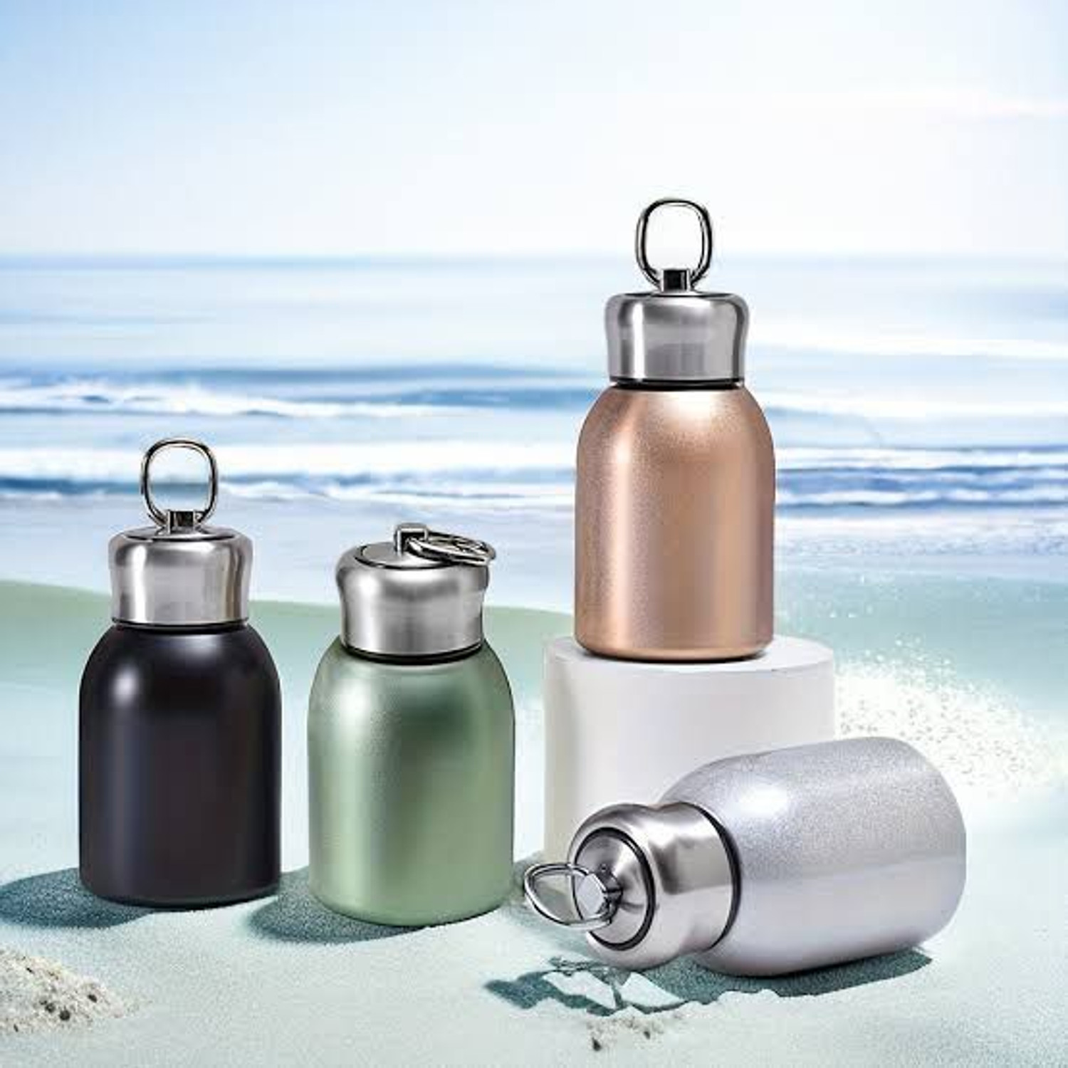 Image of SELLINGBEE Premium Stainless Steel Vacuum Insulated Water Bottle Portable 300 ml Stainless Steel Bottle