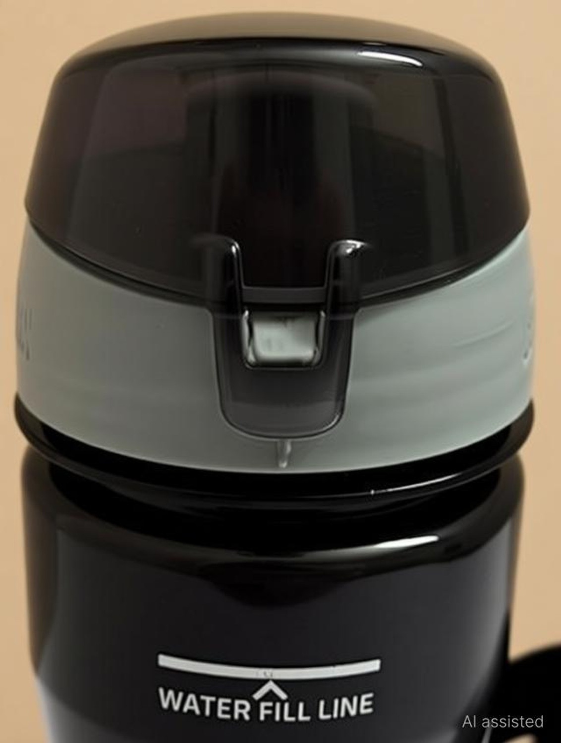 Image of X STRONG Blaxen Grey Cap 650ml with bicycle cage (1 PCS) 650 ml PET Bottle (Pack of 1, Black)