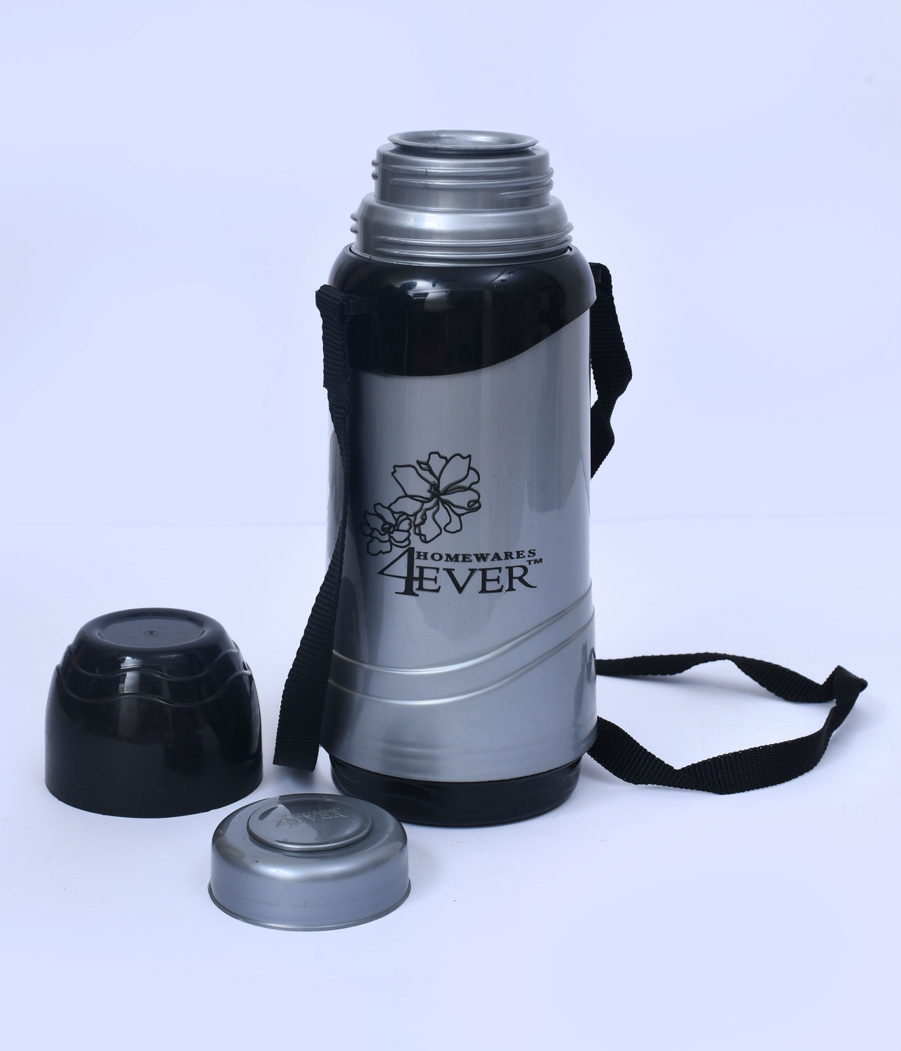 Image of 4EVER HOMEWARES JITO Vacuum Insulated Thermos Flask 1000 ml Plastic Flask