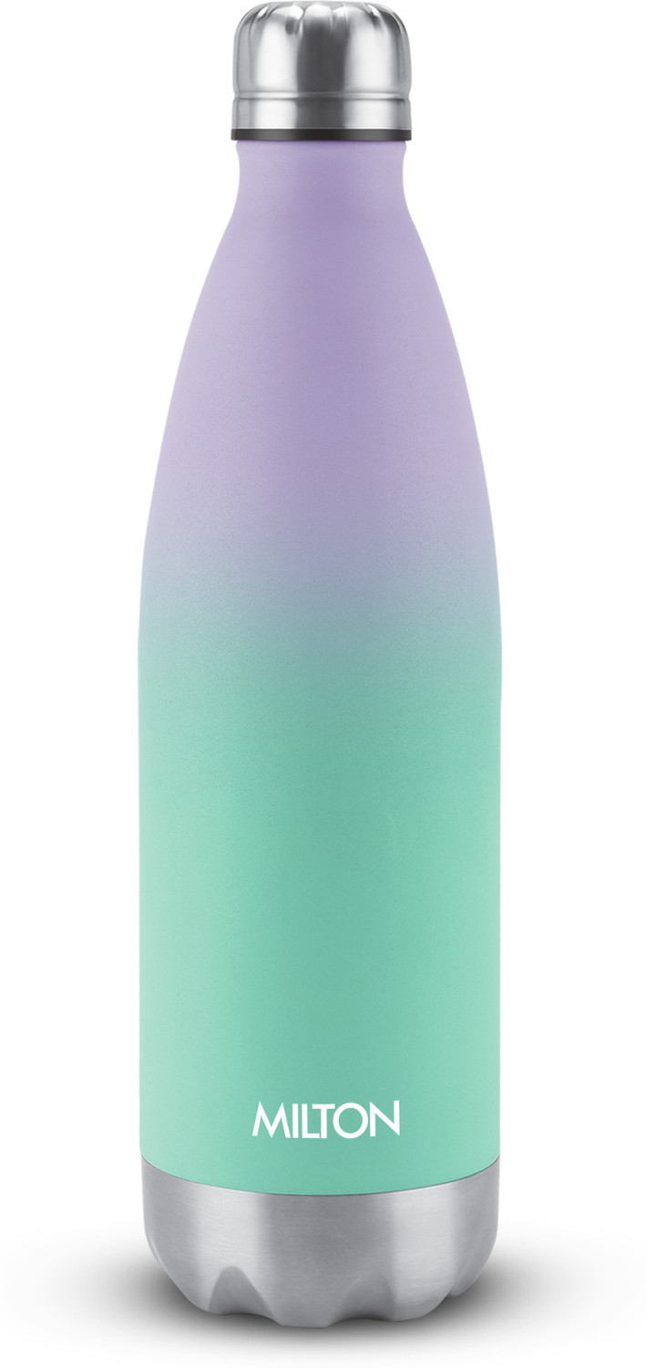 Image of MILTON Dewie Duo 1000 Thermosteel Water Bottle 1000 ml I Green & Purple 1000 ml Stainless Steel Flask