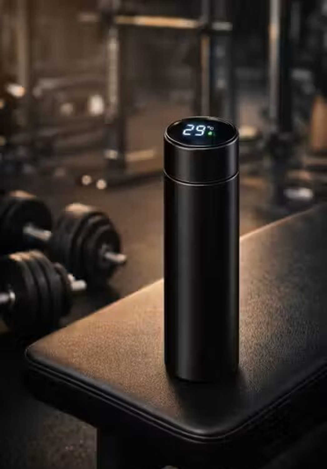 Image of Shambhu DISPLAY WATER BOTTLE WITH LED 0002 1000 ml Steel Bottle
