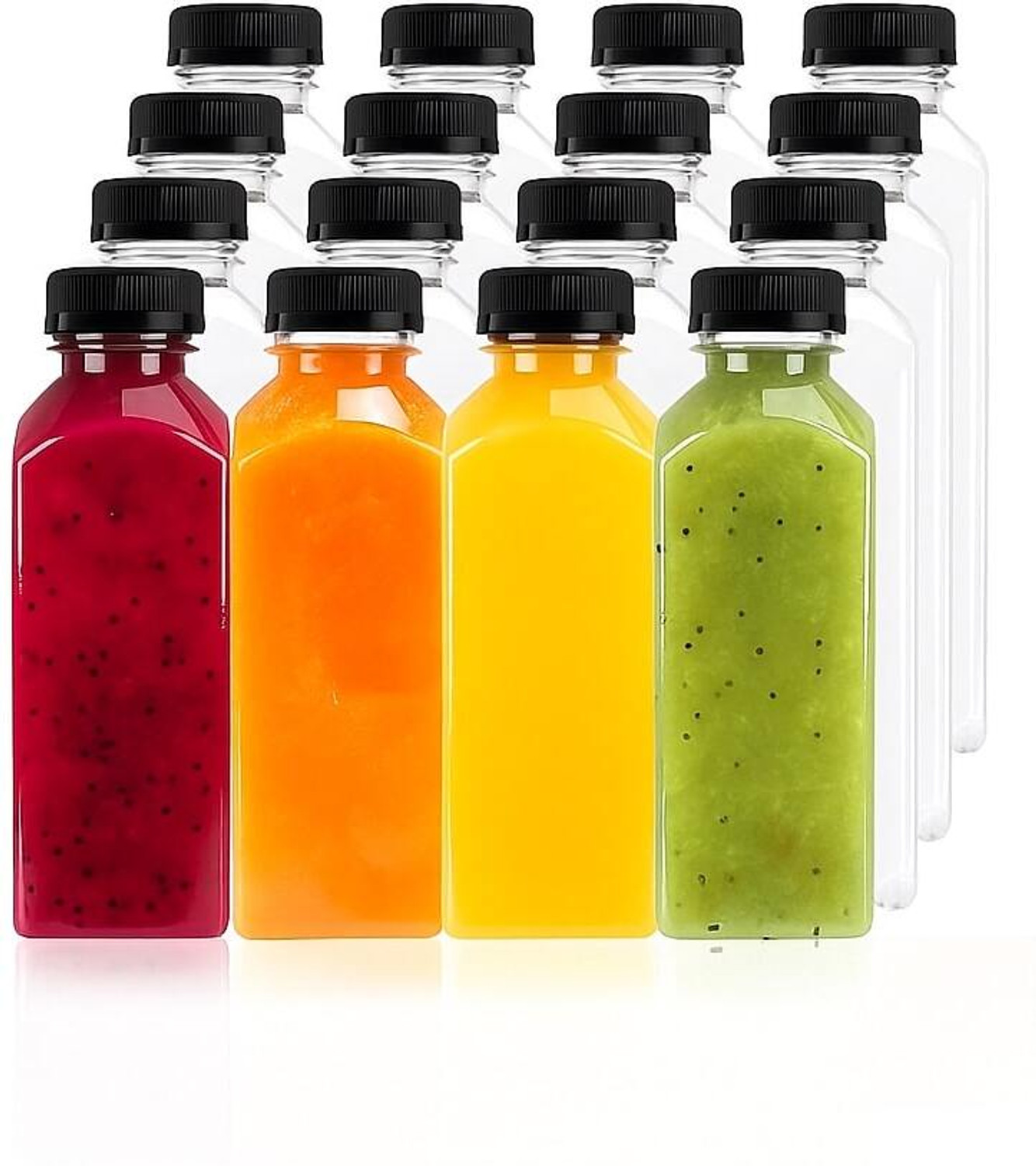 Image of Divatos 250ML Transparent Bottle With Black Cap 250 ml Plastic Bottle
