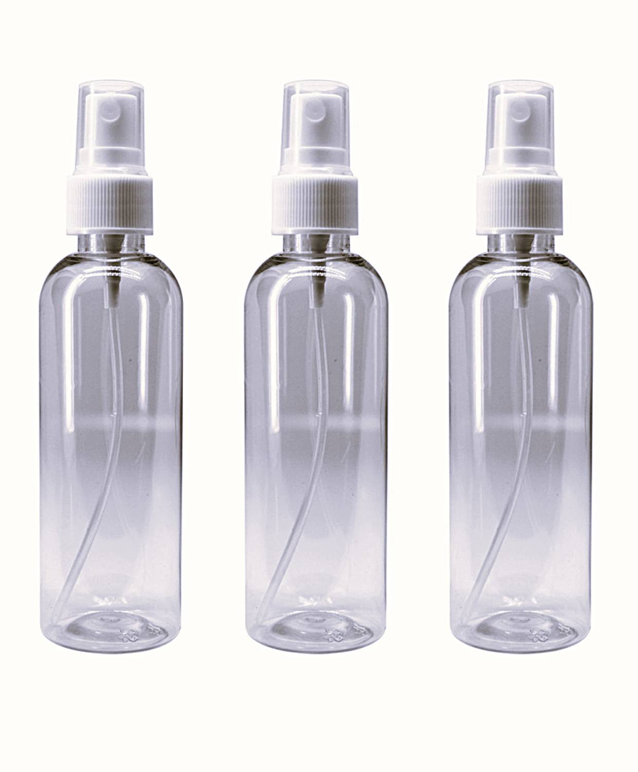 ASTRAMART PACK OF 3 100ML CLEAR COSMETIC SPRAY BOTTLE FOR HAIR OIL,COOKING,PERFUME ETC.., 100 ml PET Spray Bottle