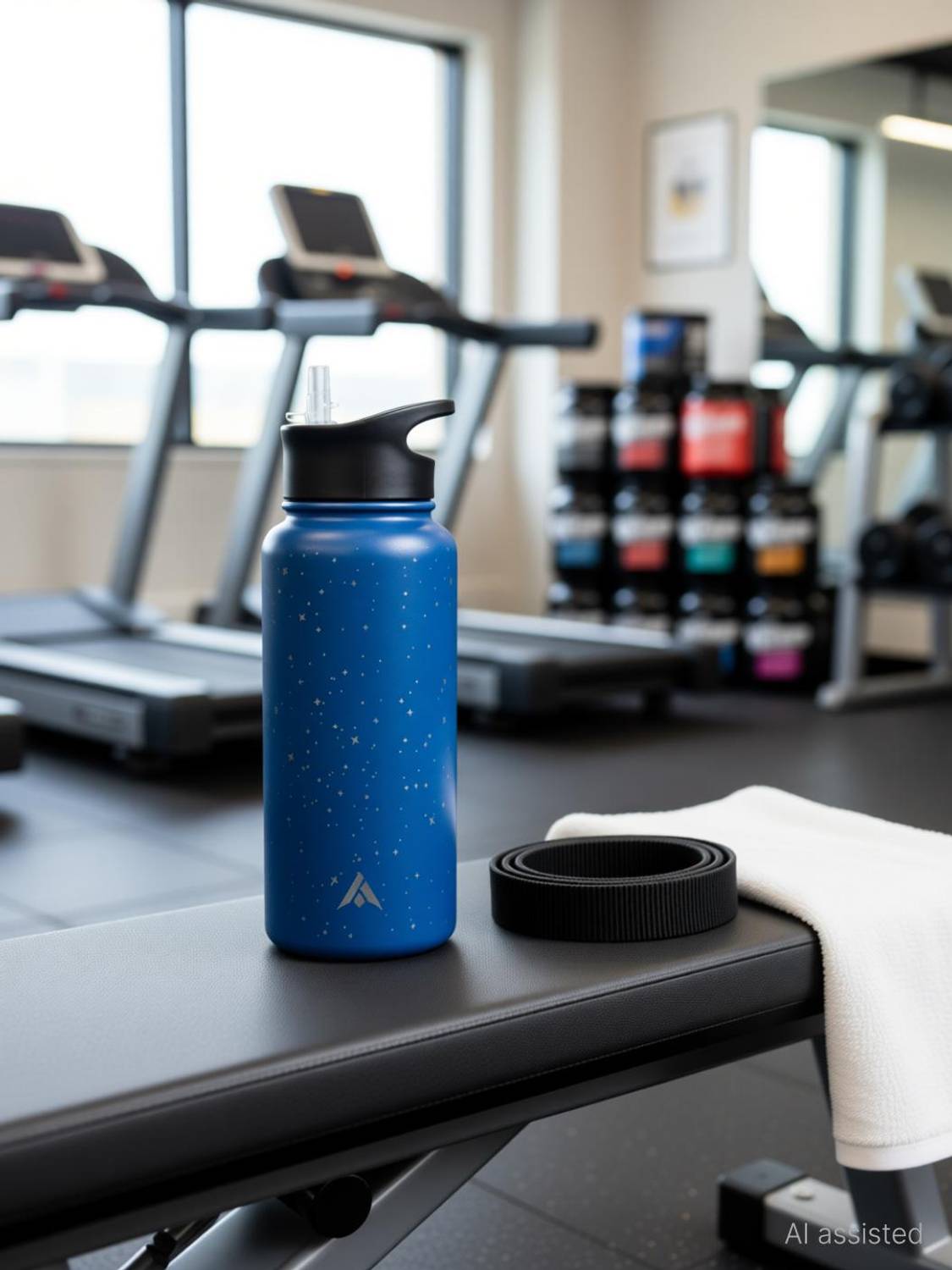 Aethon Insulated Stainless Steel Water Bottle with Straw,Leak Proof,BPA Free,Hot Cold1L 1000 ml Steel Bottle