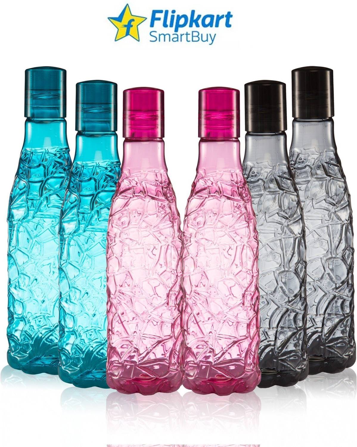 Flipkart SmartBuy Mosaic Bottle 1000ml Pack of 6 - Image 3