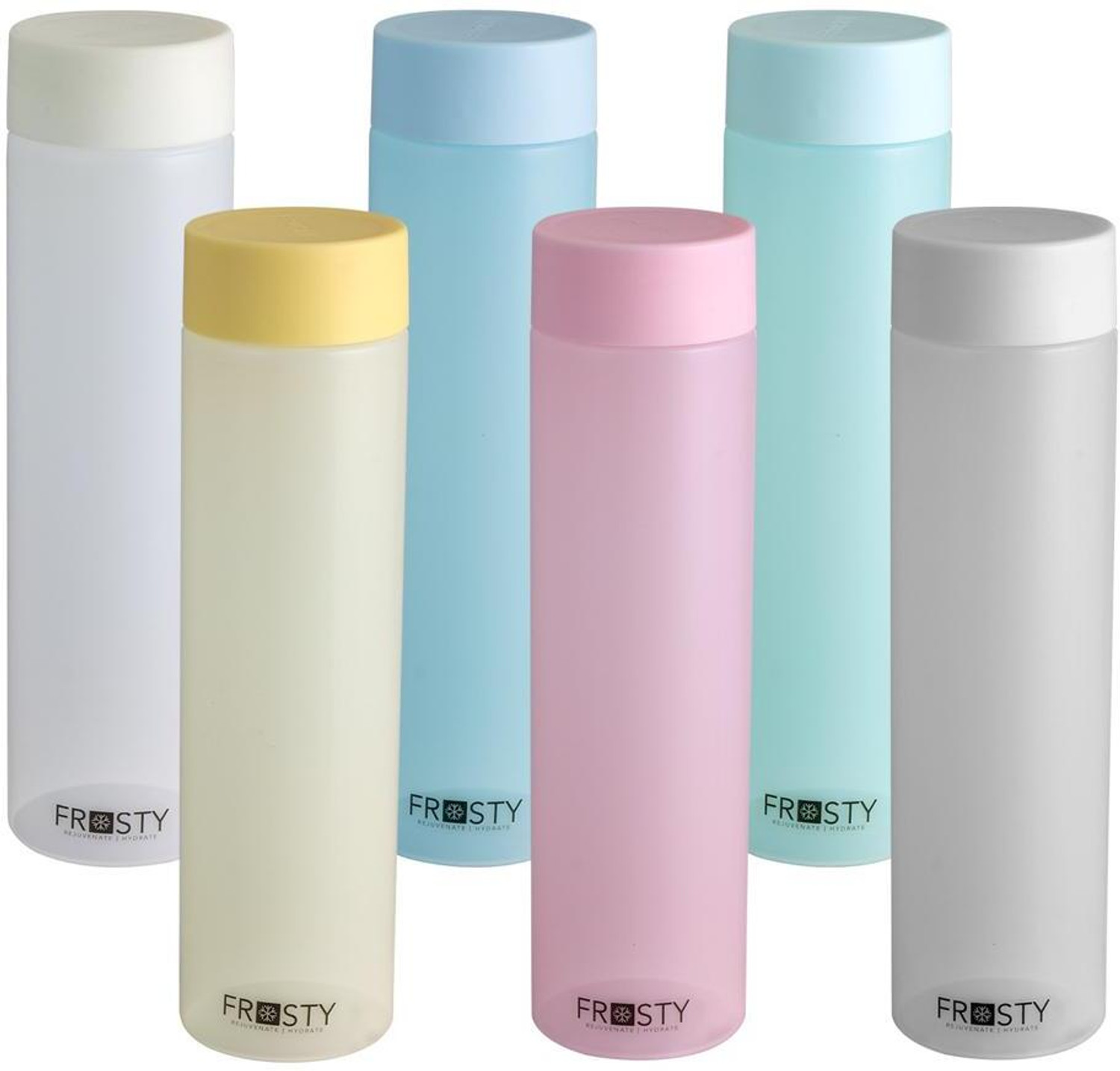 Image of ZROY ENTERPRISE Unbreakable Water bottle - 950ml Plastic Food Grade Fridge Round Bottle Set 950 ml Glass Bottle