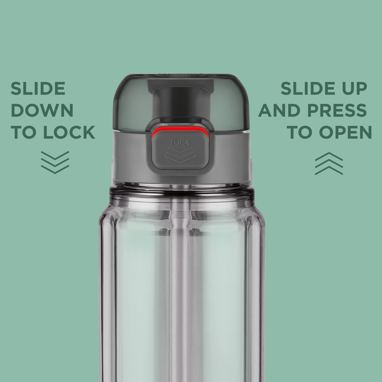 Image of MILTON Aston 700 BPA & BPS-Free Water Bottle 700 ml Leak-Proof | Sip & Gulp Lid Grey 700 ml Plastic Bottle