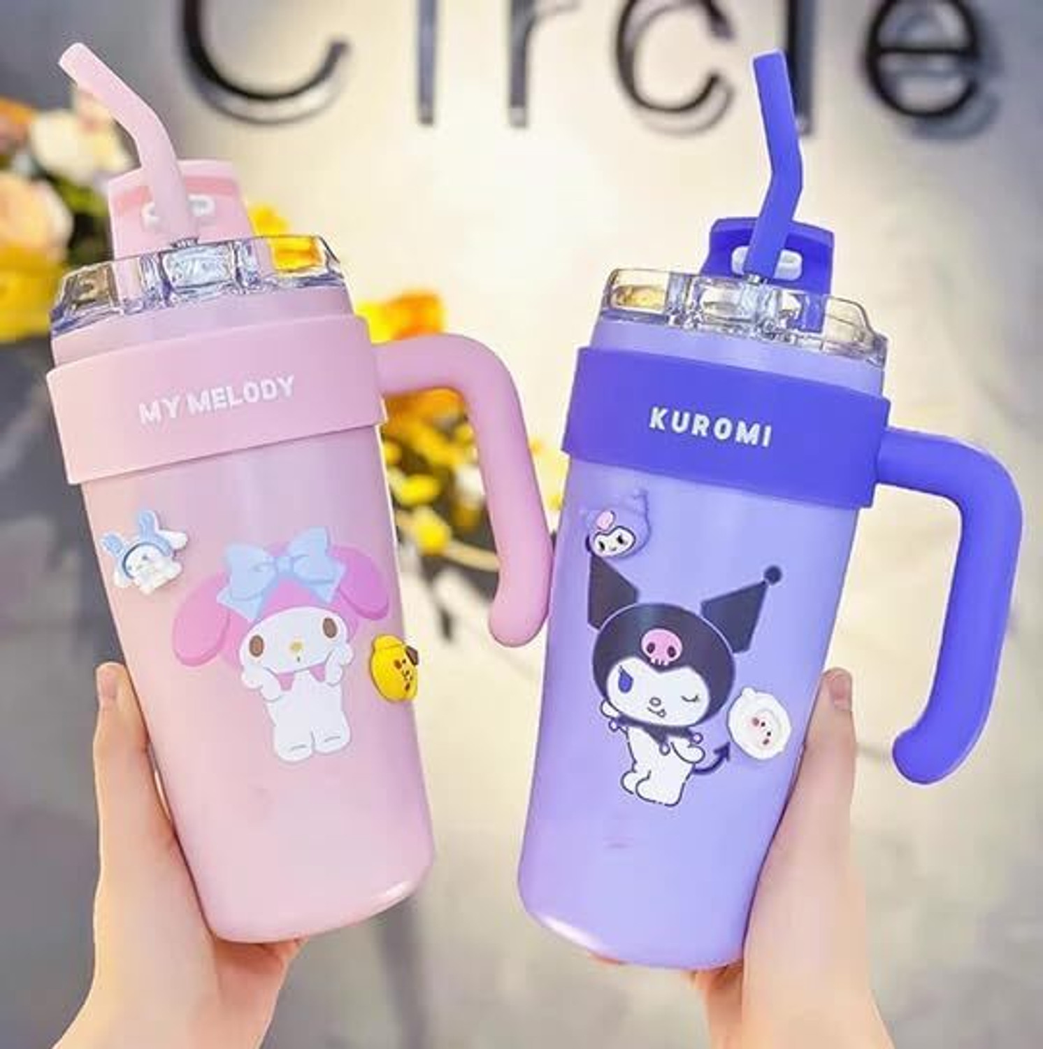 Image of VDNSI Stainless Steel Double Wall Thermos Tumbler Vacuum Insulated Coffee Cup with Lid 860 ml Steel Flask