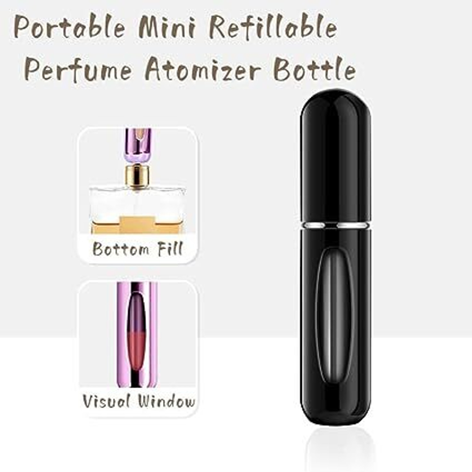 Image of KRIVAENTERPRIS Portable Mini Refillable Perfume Atomizer Bottle 5000 ml Plastic Spray Bottle