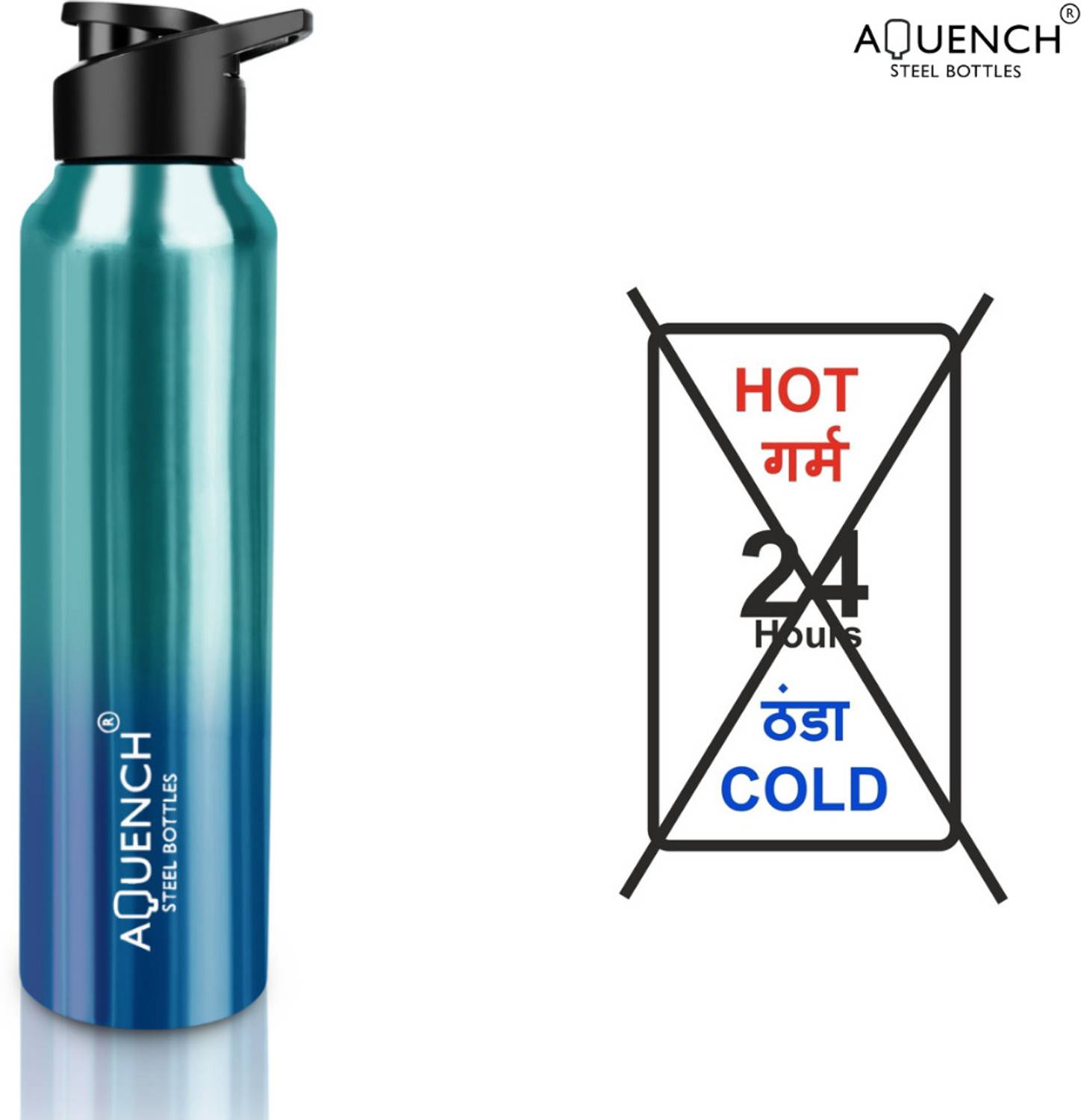 AQUENCH Lean Stainless Steel Water Bottle 1000ml Turquoise - Image 5