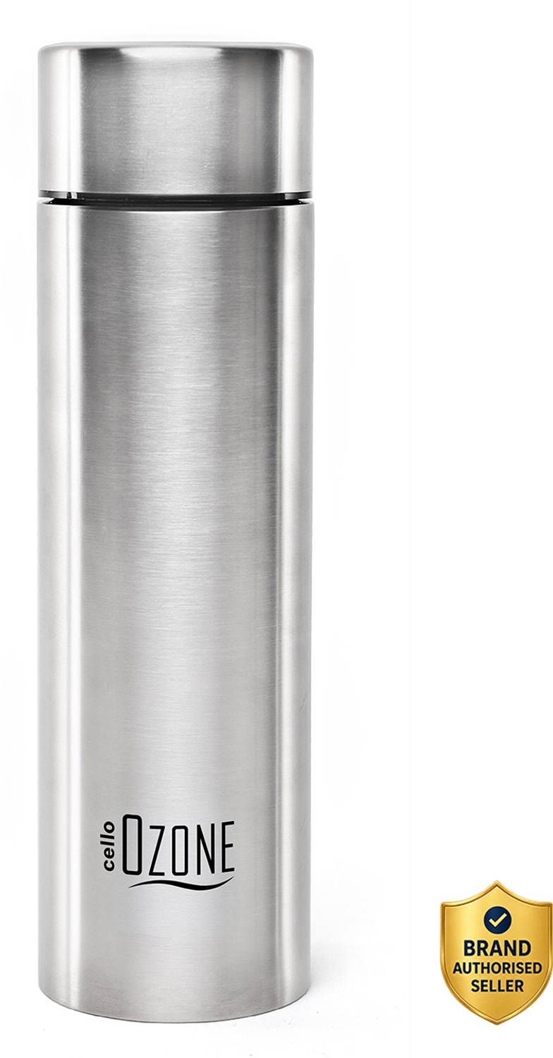 cello H2O Ozone Set of 1 Single Wall Fridge Safe 1000 ml Stainless Steel Bottle