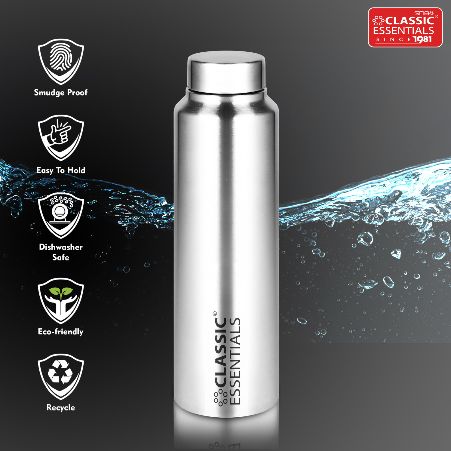 Image of Classic Essentials Hydrate 1000 ml Steel Bottle