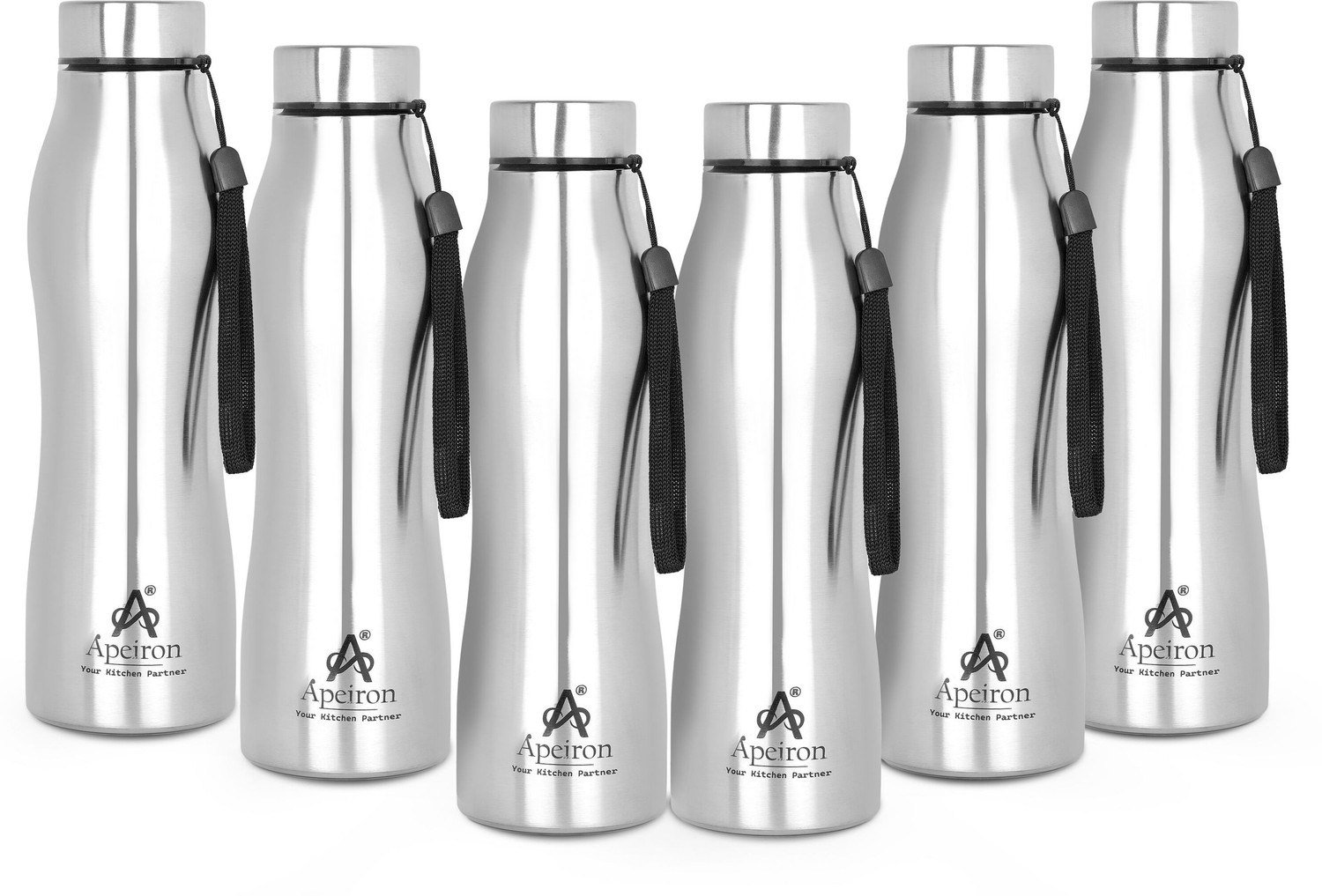 Image of Apeiron Vectra SS Bottle Pack Of 6 1000 ml Steel Bottle