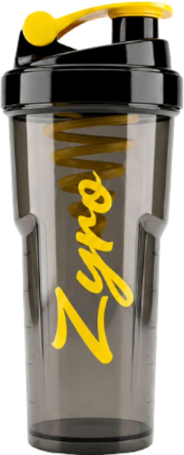 Image of ZYRO Cyclone Blender Shaker | Blender Bottle | Ideal for Whey Protein, Preworkout 700 ml Plastic Shaker (Pack of 1, Black, Yellow)