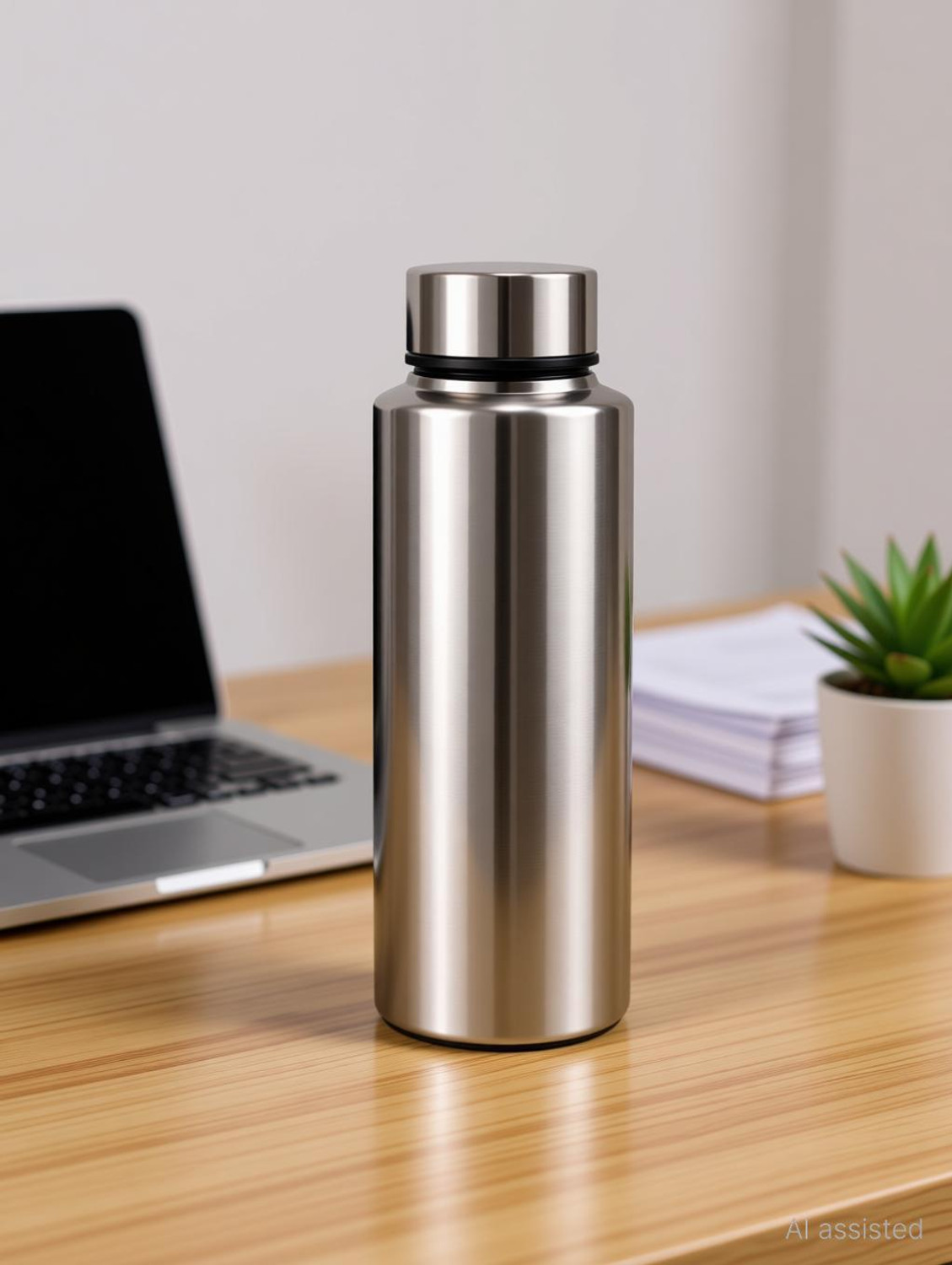Image of VISAXMI Stainless Steel Fridge Water Bottle For School, Office, Gym, Picnic (pack of 3) 3000 ml Steel Bottle