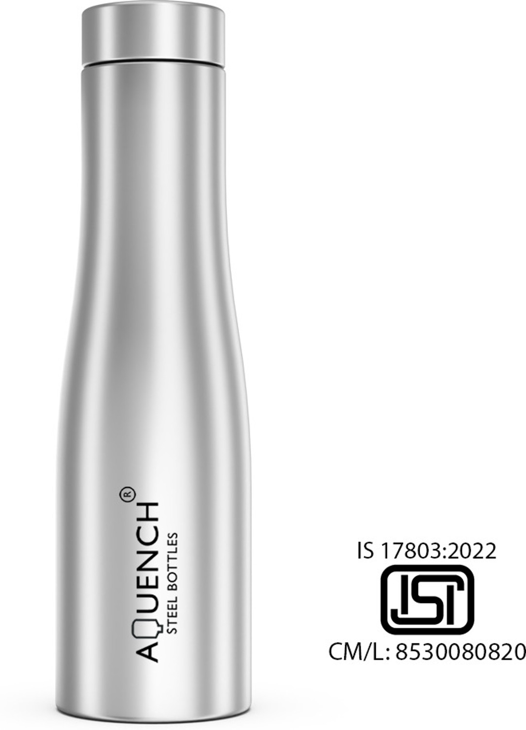 Image of AQUENCH FLOW 1000 ml Stainless Steel Bottle (Pack of 1, Steel /Chrome)