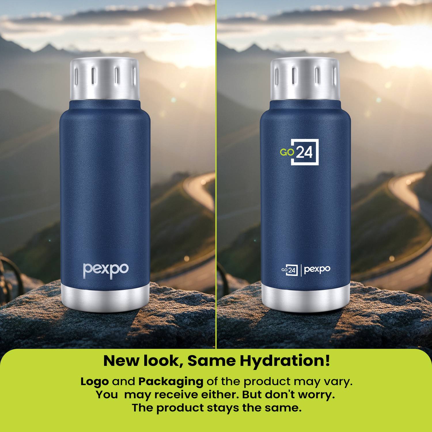 Go24 300ml Stainless Steel Vacuum Insulated Hot/Cold Water Bottle - Image 3