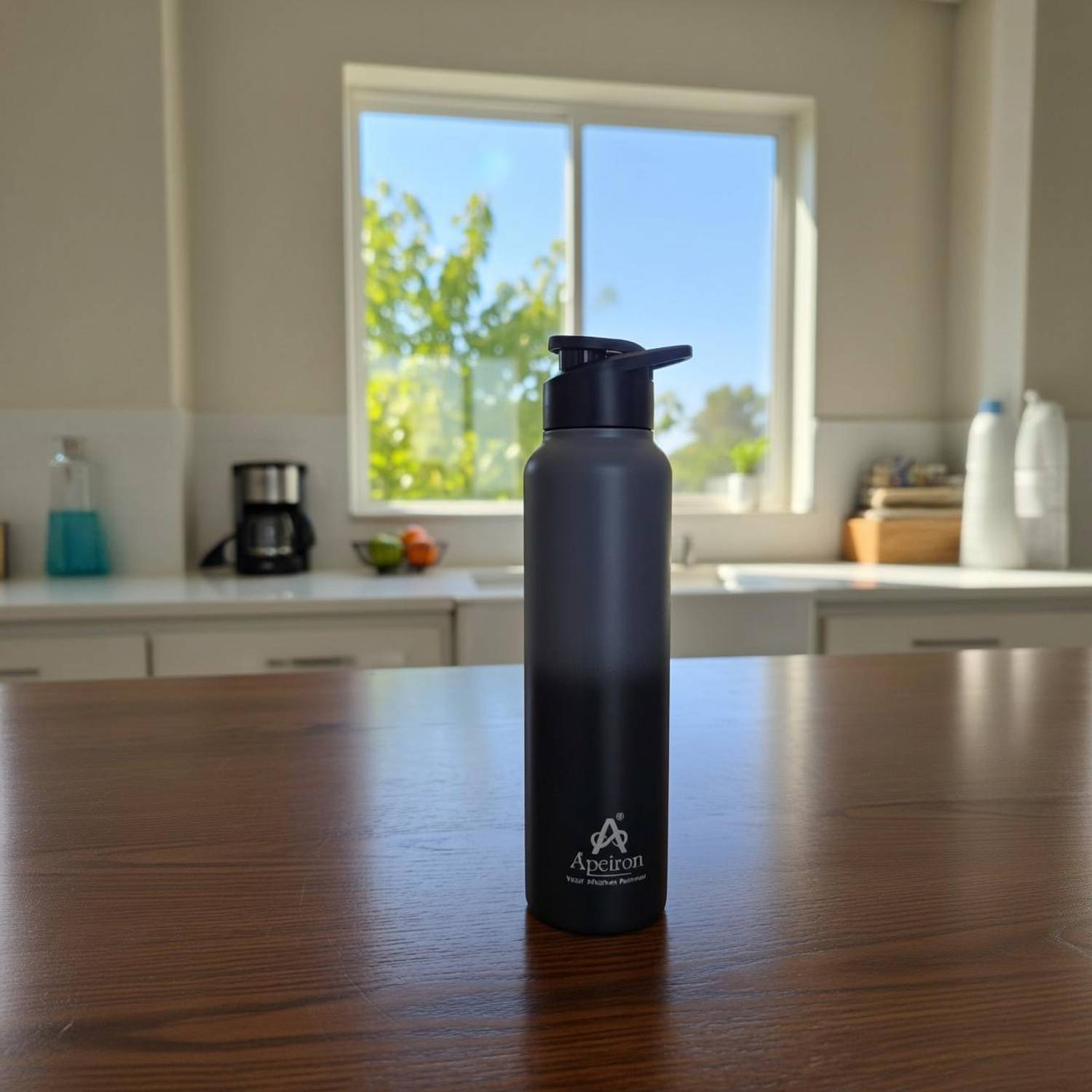 Apeiron Sipper Black & Gray Pk 1 1000 ml Stainless Steel Sipper