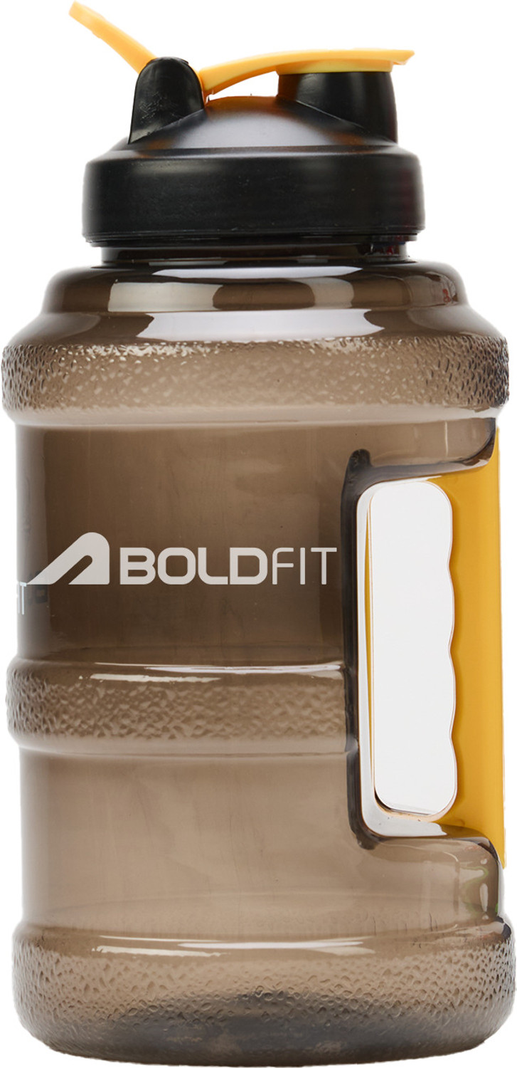Image of BOLDFIT Gym Gallon Water Bottle (2.5 Litre, Extra Large) Leak Proof Fitness Sports Gallon 2500 ml Plastic Shaker (Pack of 1, Black)