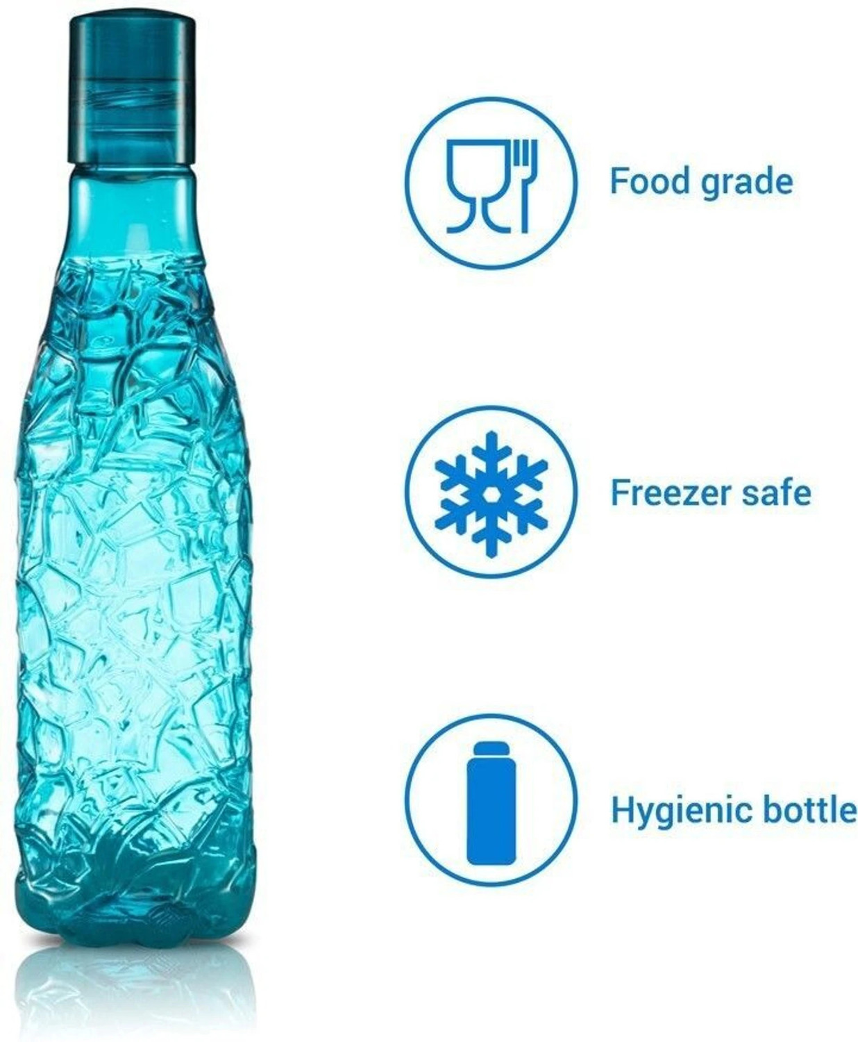 Image of Flipkart SmartBuy Dragon water bottle pack of 6 1000 ml PET Bottle