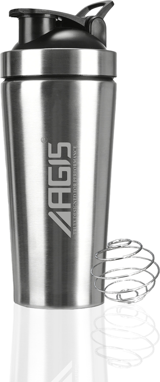 Image of agis Steel Shaker Shaker Bottle for Protein Shakes | Leakproof | Bpa-Free 700 ml Steel Shaker