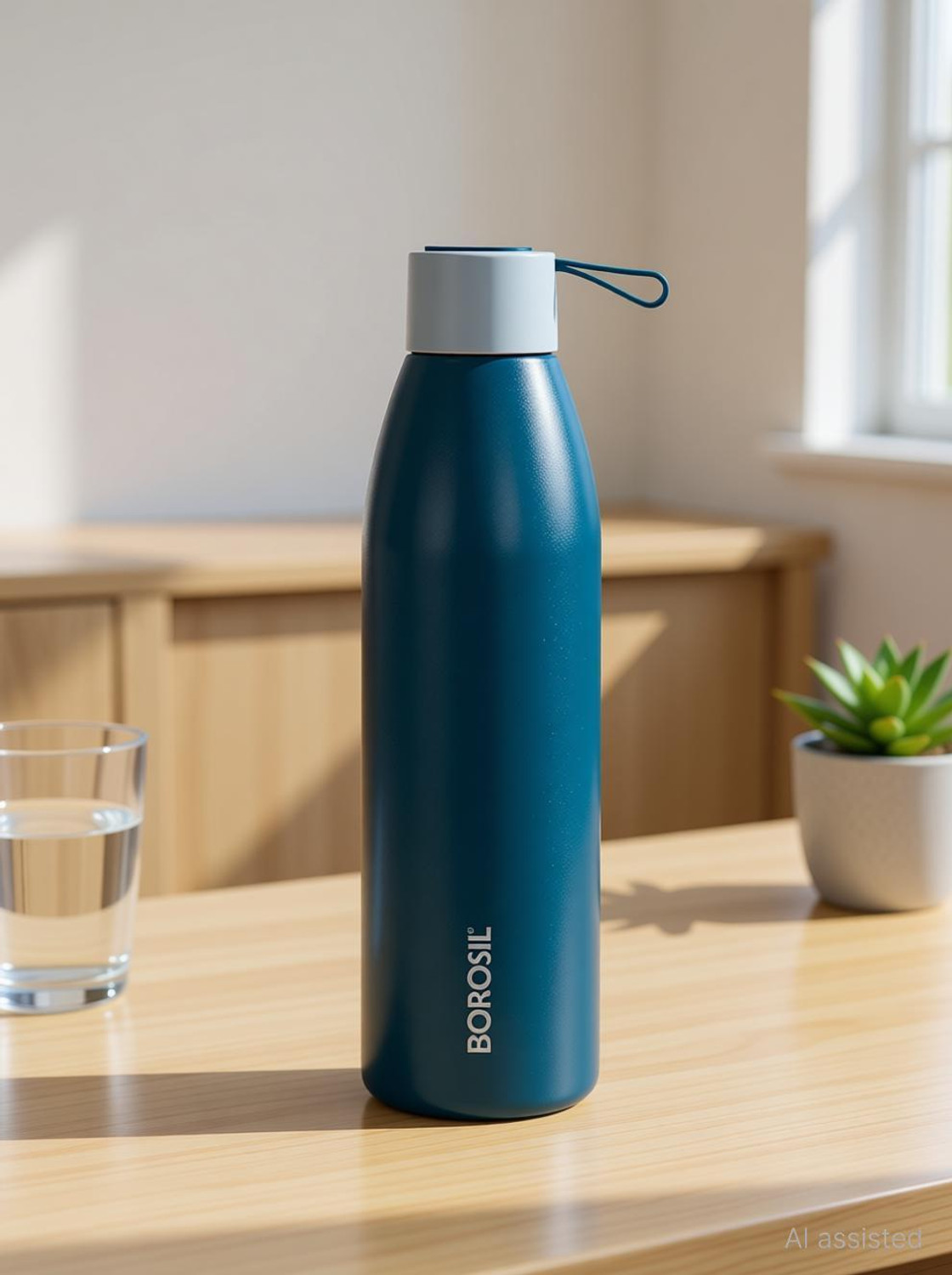 Image of BOROSIL 24 Hours Hot & Cold Duomate Double Wall Vaccum Insulated Steel Flask Bottle 750 ml Steel Bottle