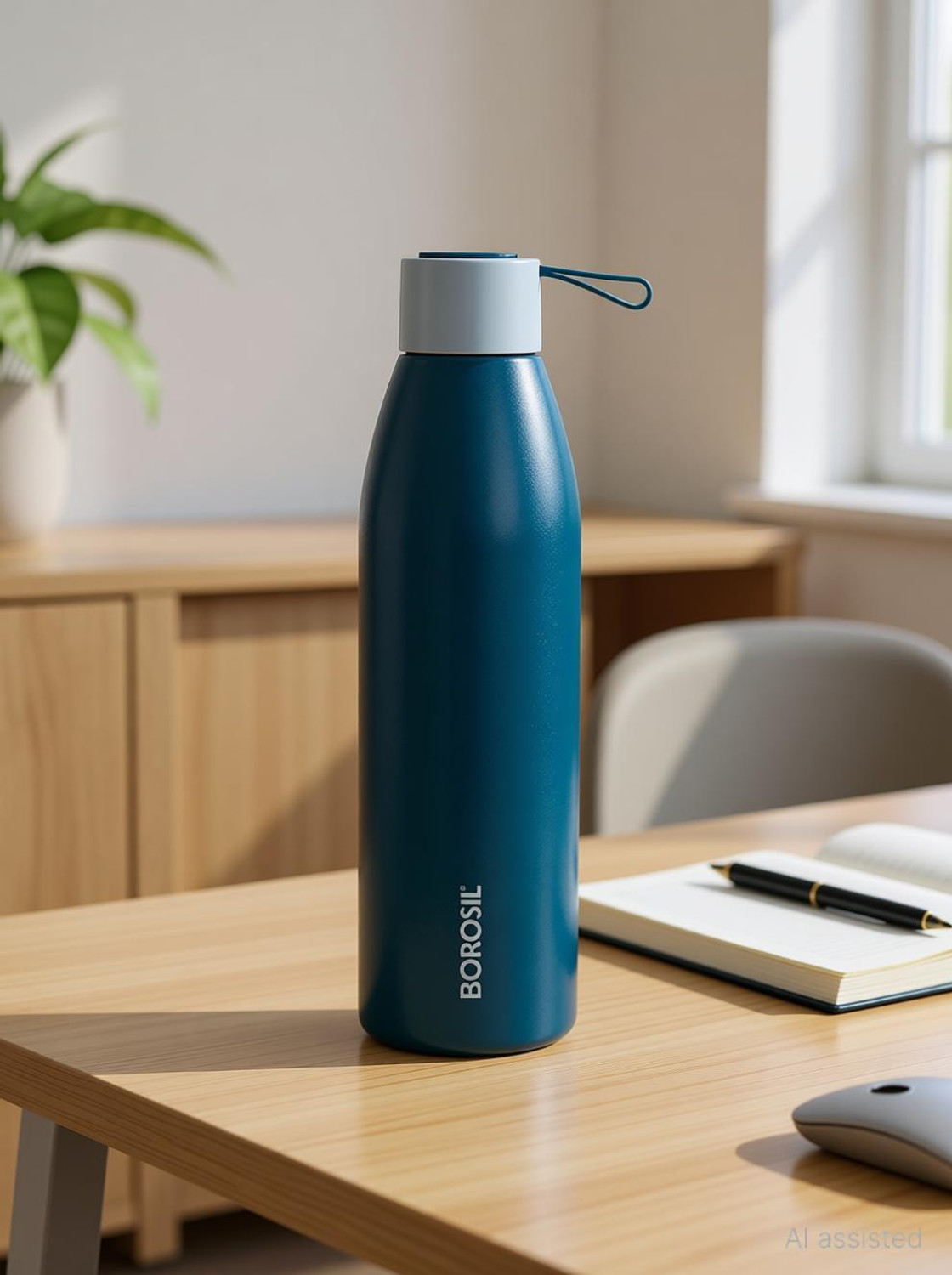 Image of BOROSIL 24 Hours Hot & Cold Duomate Double Wall Vaccum Insulated Steel Flask Bottle 750 ml Steel Bottle